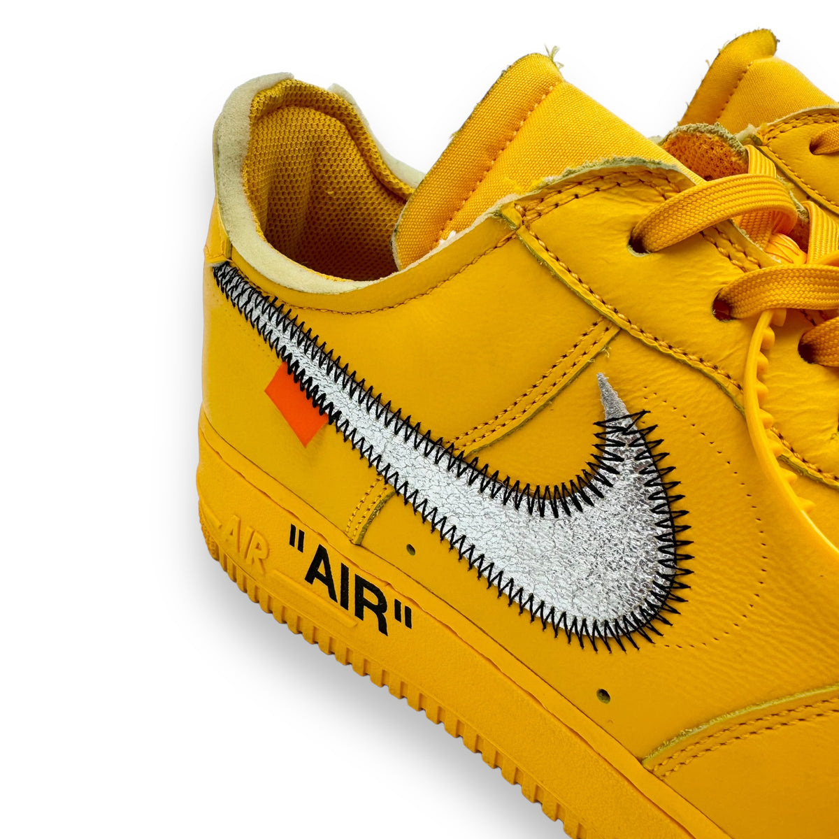 NIKE X OFF-WHITE AIR FORCE 1 SNEAKER LEMONADE UK10.5
