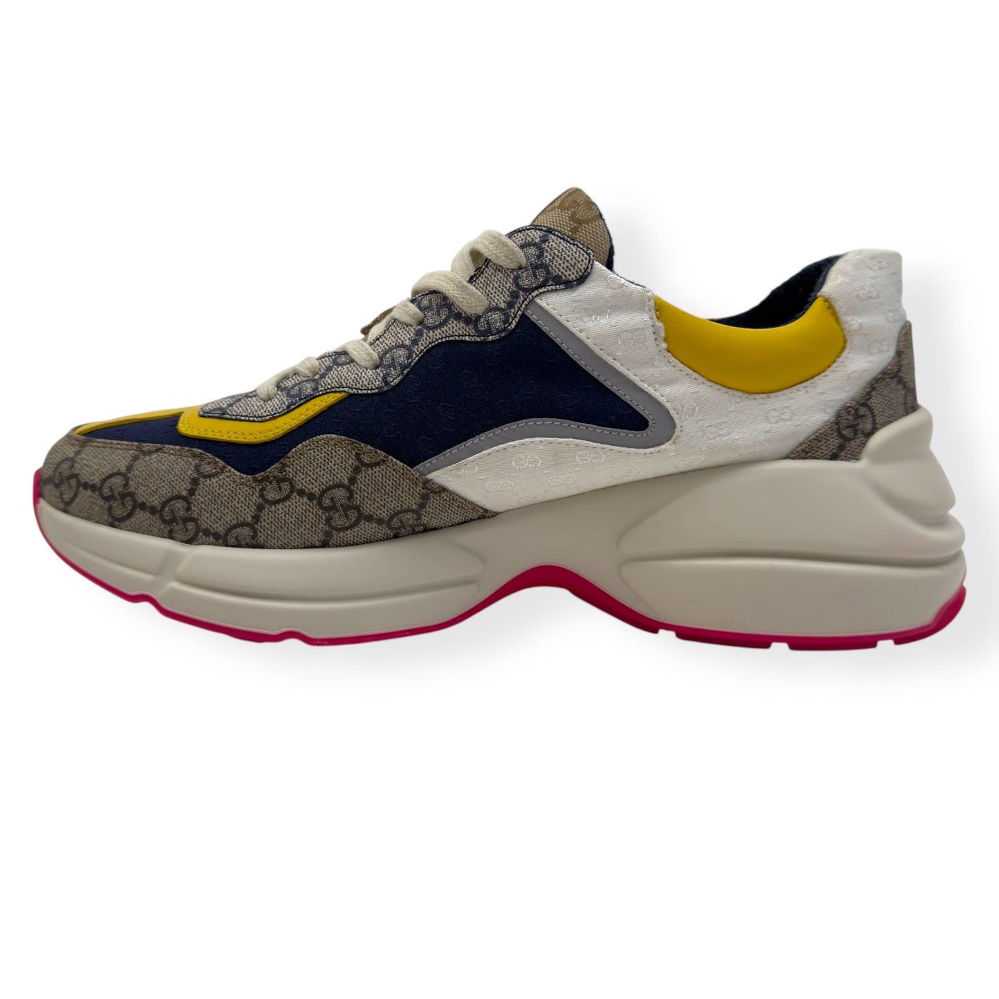 GUCCI GG RHYTON SNEAKER BEIGE / EBONY UK9