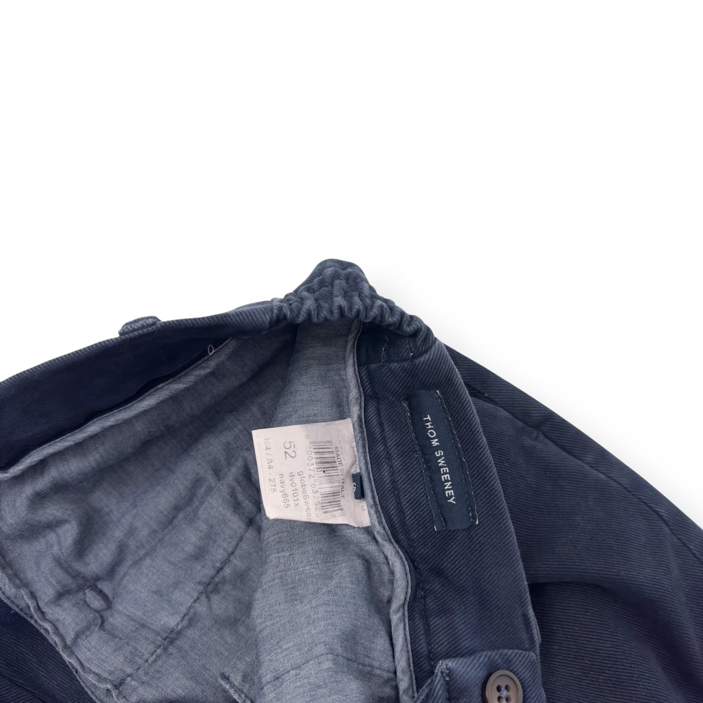 THOM SWEENEY COTTON TROUSERS BLUE 52 / L