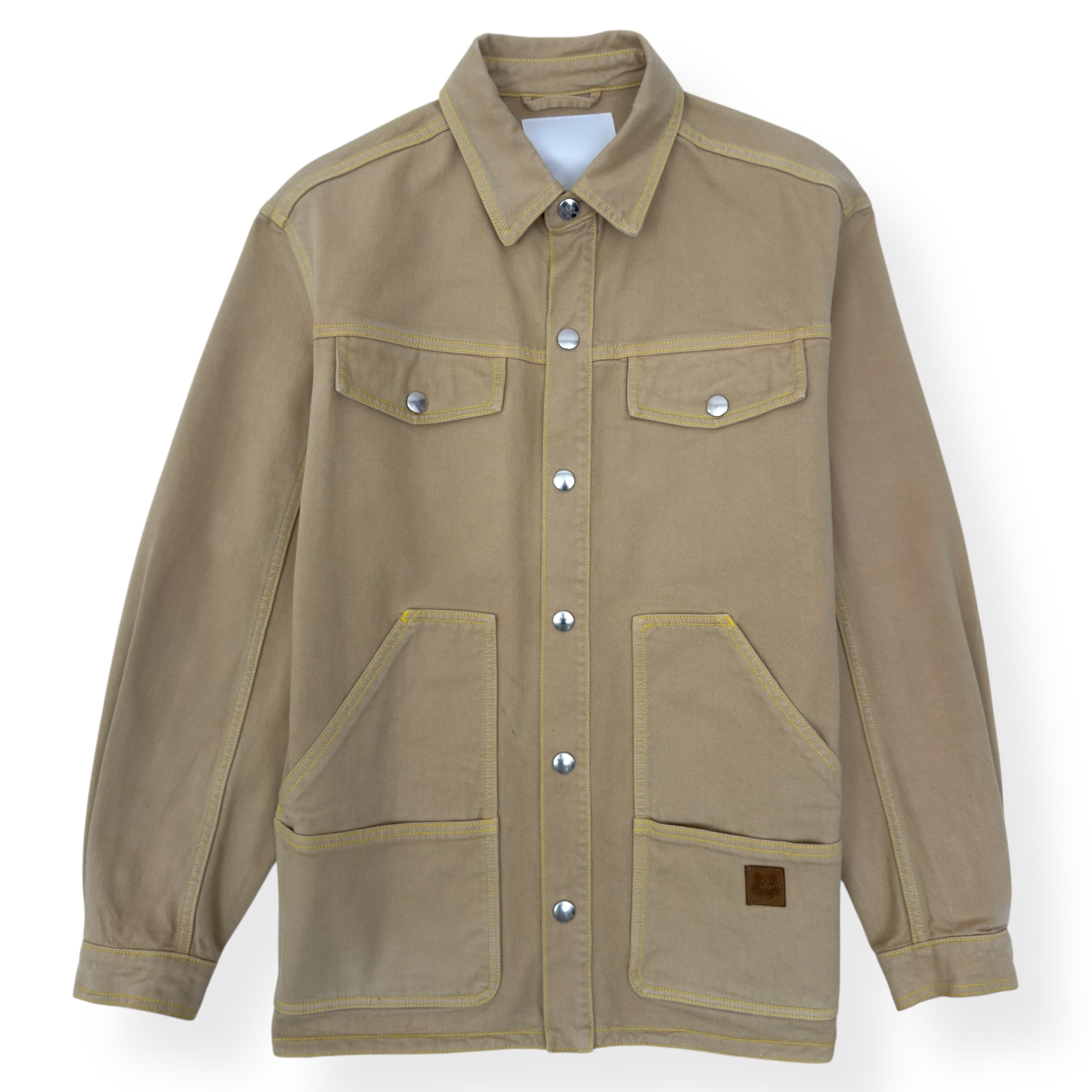 KENZO PARIS OVERSIZED DENIM OVER SHIRT SAND M