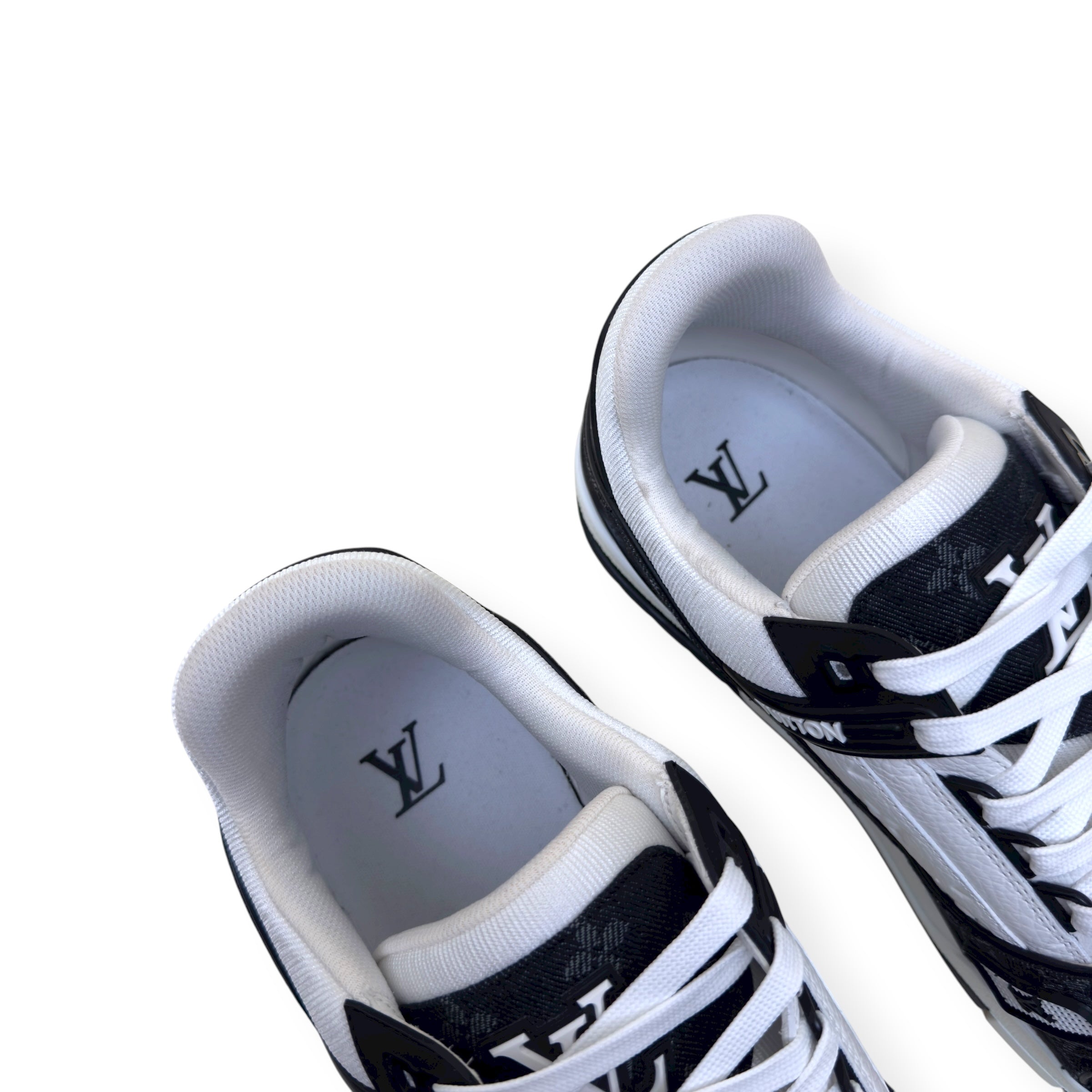 LOUIS VUITTON DENIM LV TRAINER LUXURY BLACK UK11