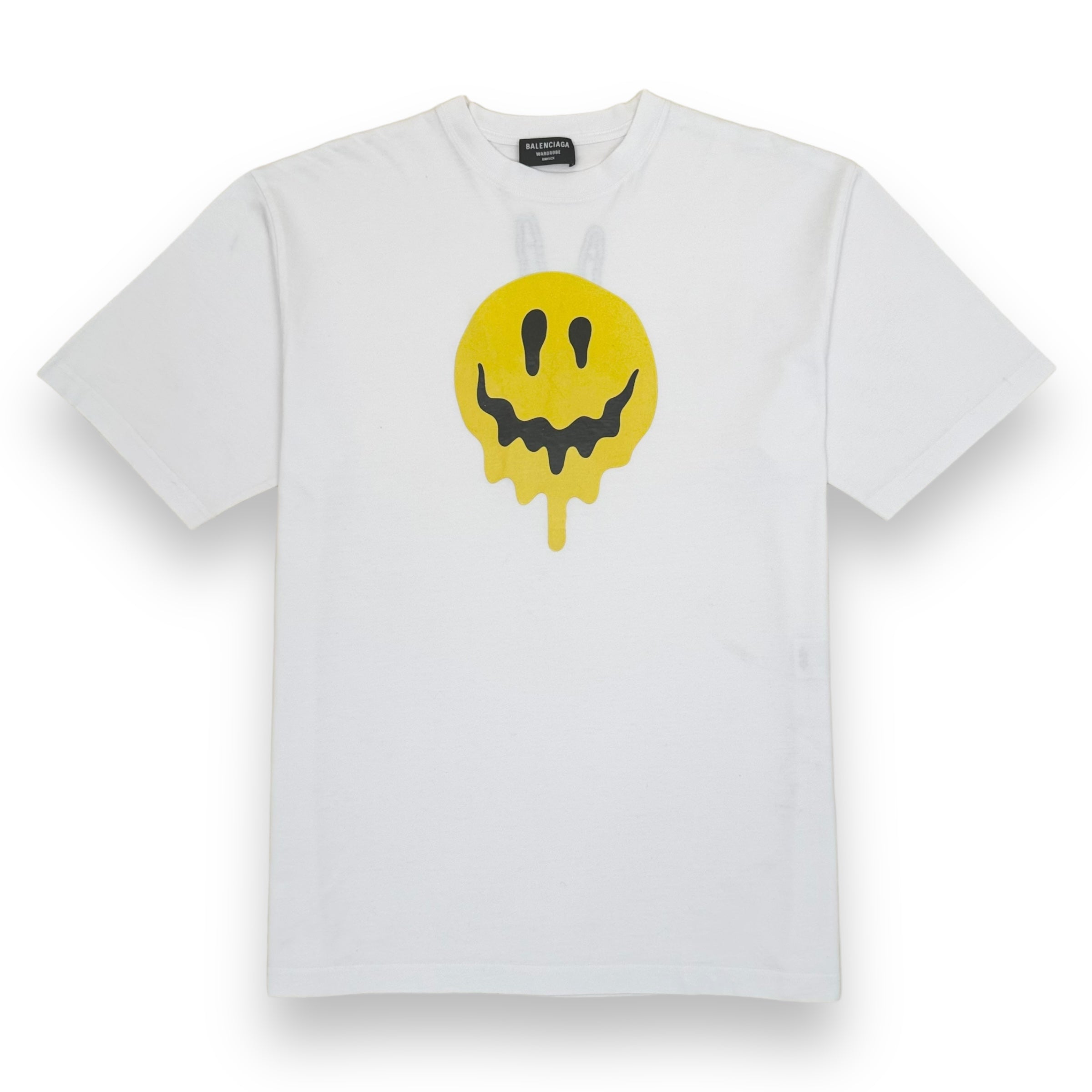 BALENCIAGA OVERSIZED SMILEY T-SHIRT WHITE M
