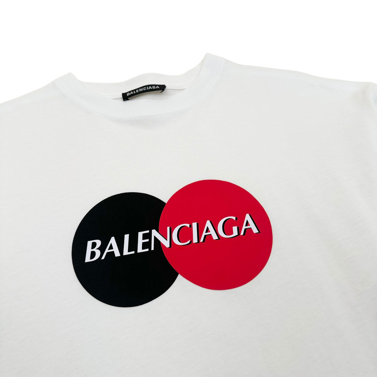 BALENCIAGA OVERSIZED CREDIT CARD LOGO T-SHIRT WHITE M