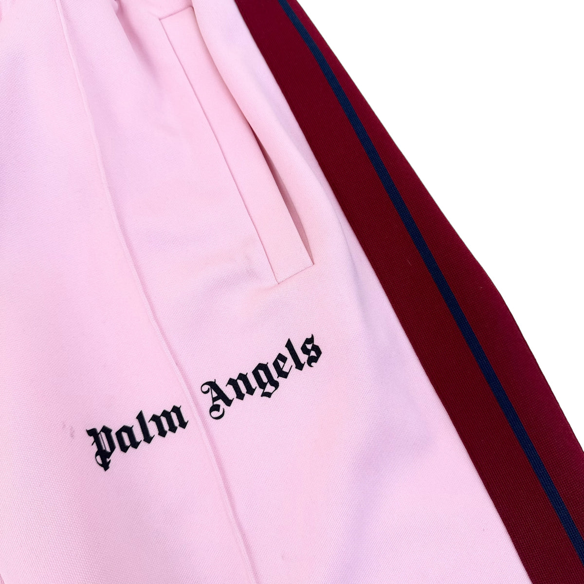 PALM ANGELS CLASSIC TRACK PANTS PINK / BURGUNDY XL