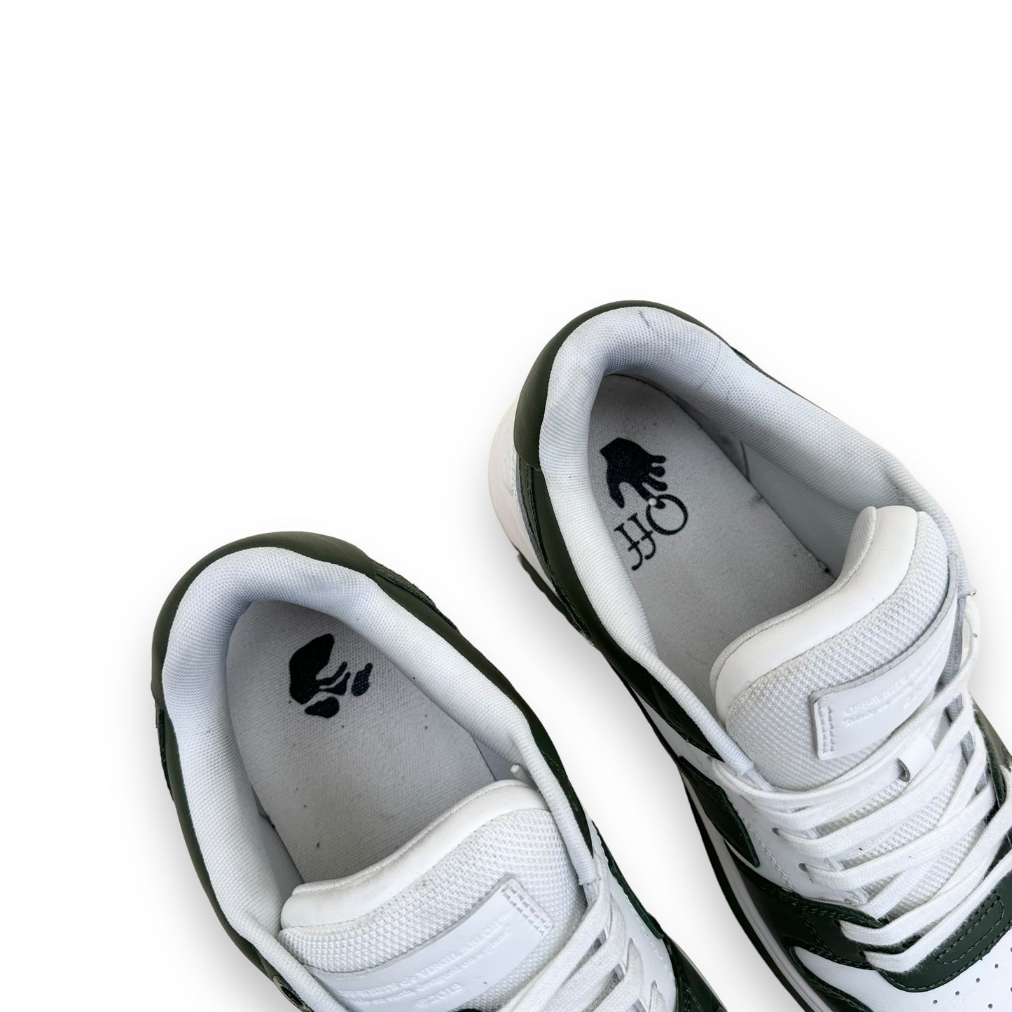 OFF-WHITE OUT OF OFFICE SNEAKER GREEN / WHITE UK9