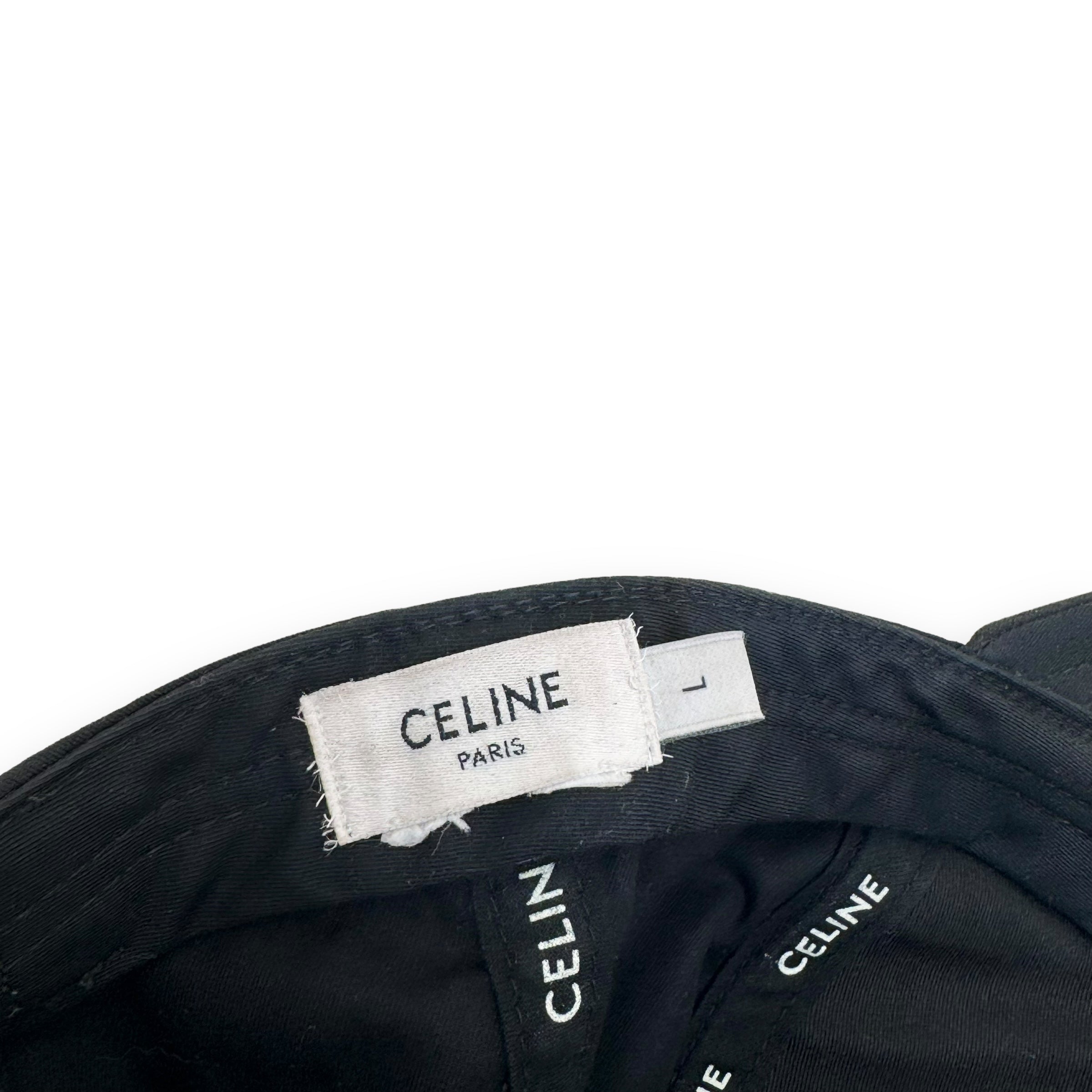 CELINE VARSITY BASEBALL CAP BLACK L