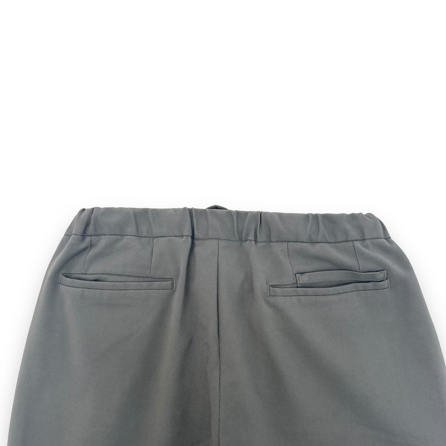 THOM SWEENEY COTTON-BLEND DRAWSTRING TROUSERS GREY L