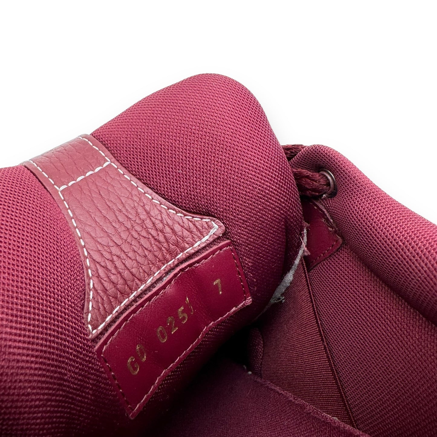 LOUIS VUITTON LV SKATE SNEAKER BORDEAUX RED UK7