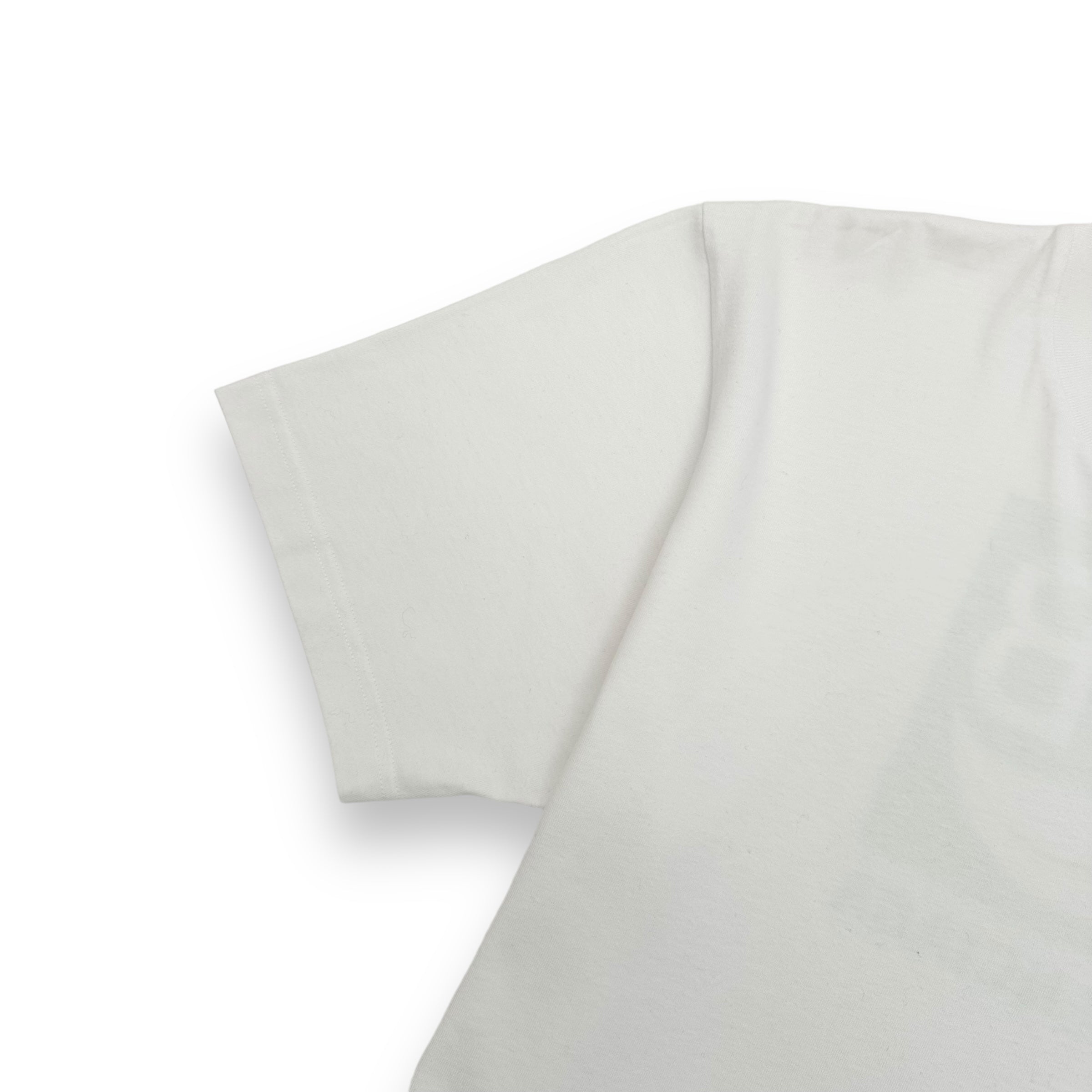 BALENCIAGA BIO-LOGO PRINT COTTON T-SHIRT WHITE / GREEN M