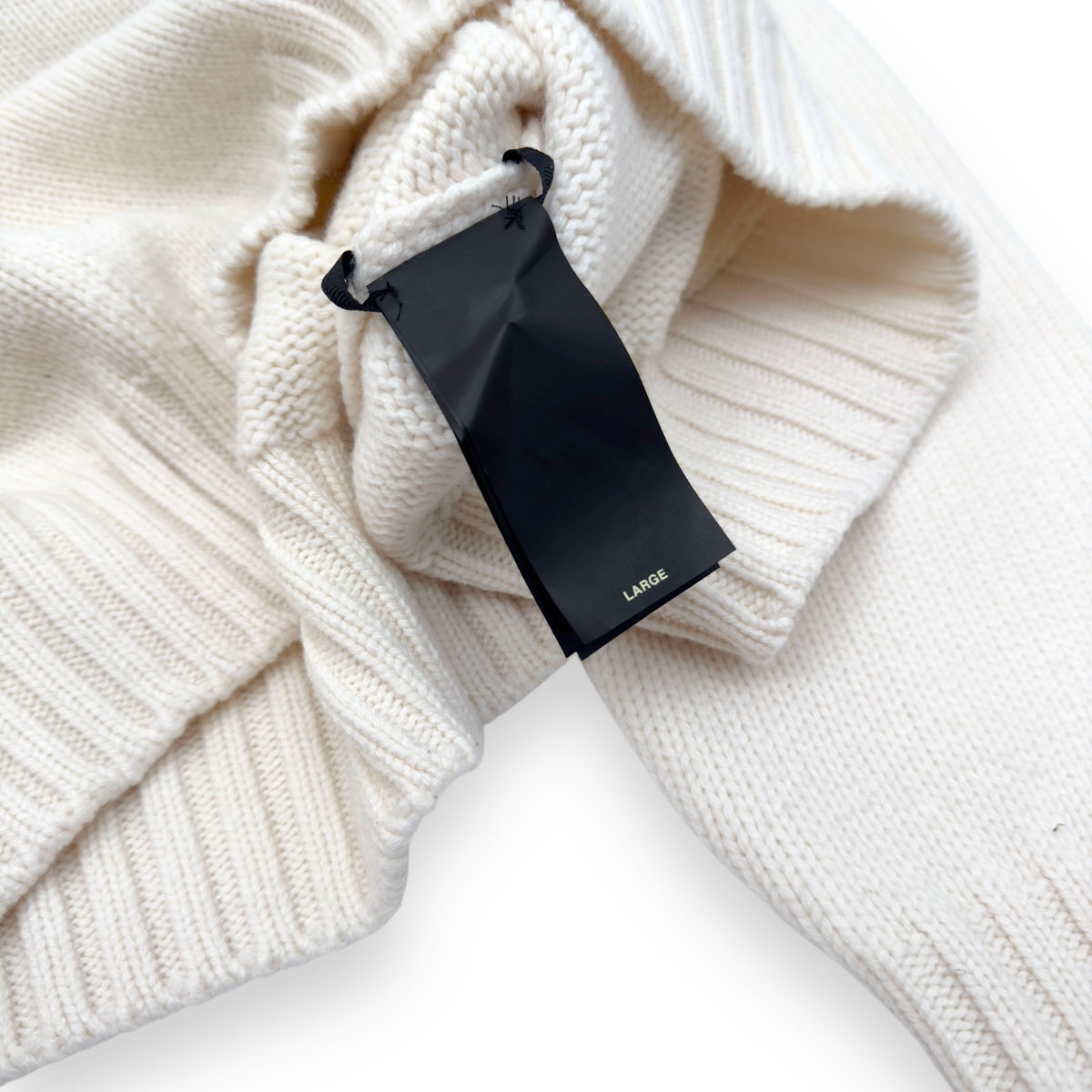 FEAR OF GOD KNIT PULLOVER HOODIE CAMEL L