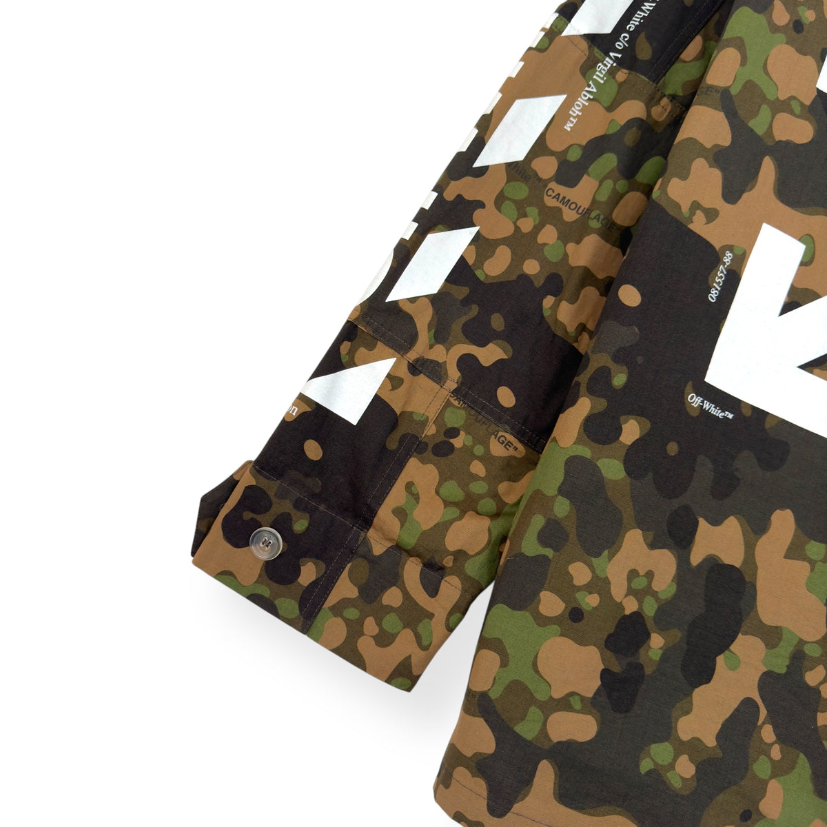 OFF-WHITE OVERSIZED CAMO FIELD JACKET GREEN XS