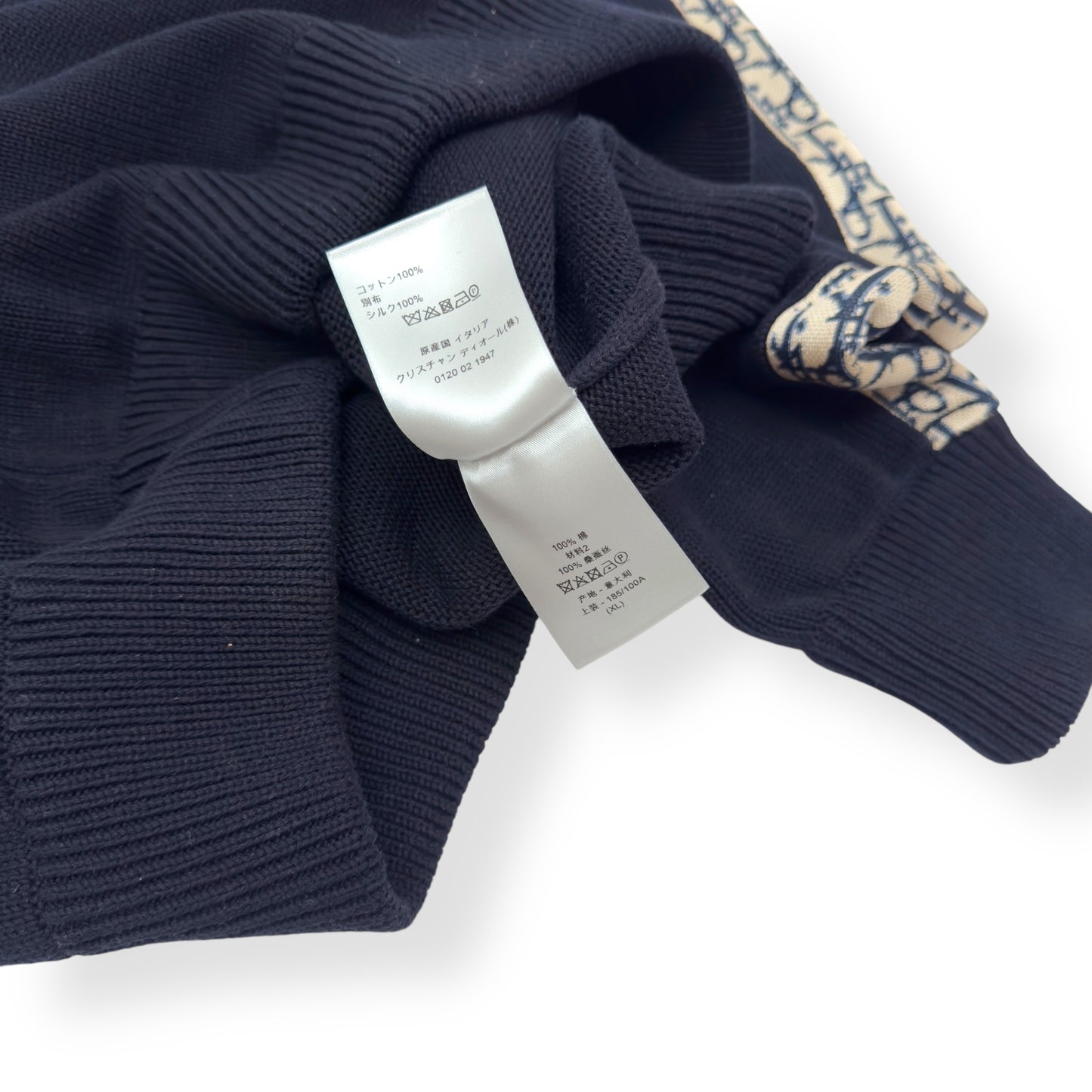 DIOR KNITTED CREWNECK SWEATER BLACK XL