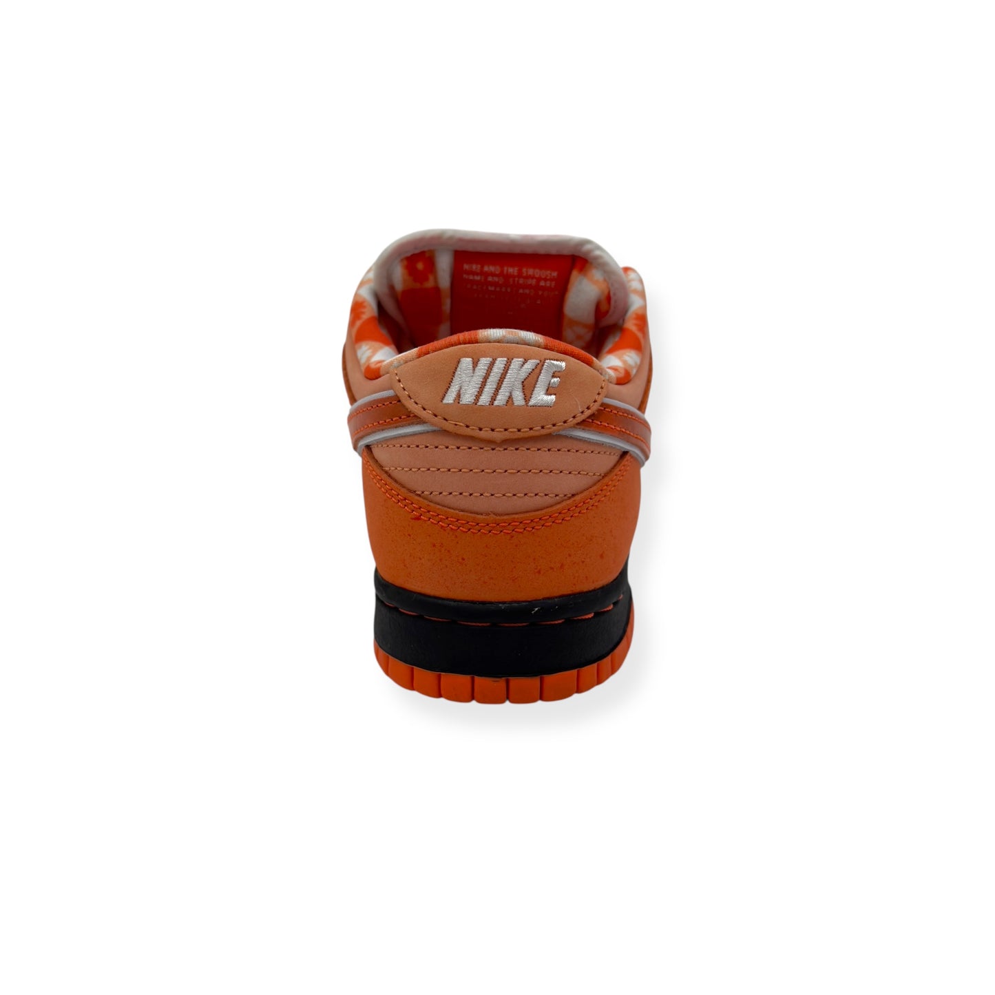 NIKE CONCEPTS X DUNK SB LOW TOP SNEAKER ORANGE LOBSTER UK5