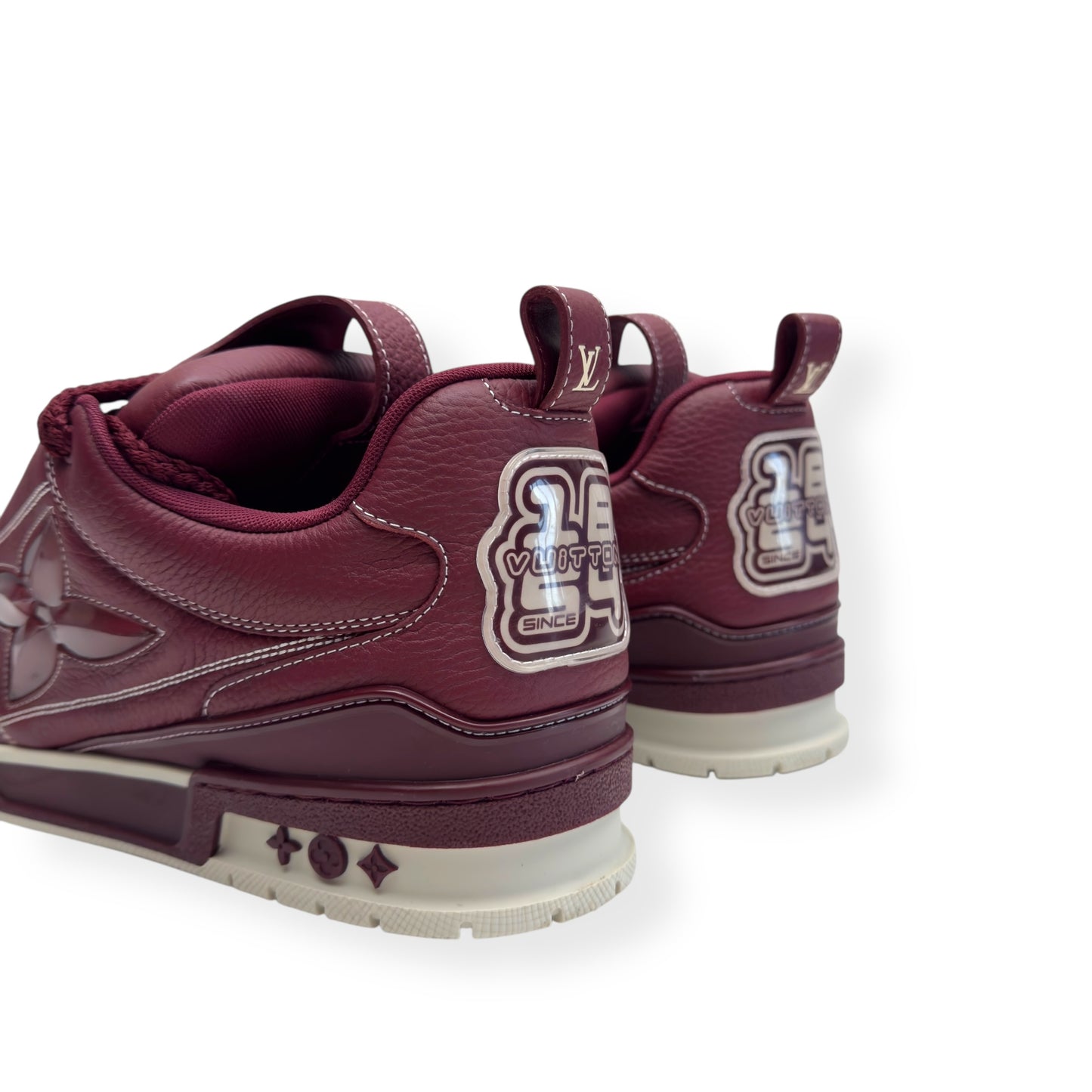 LOUIS VUITTON LV SKATE SNEAKER BORDEAUX RED UK9