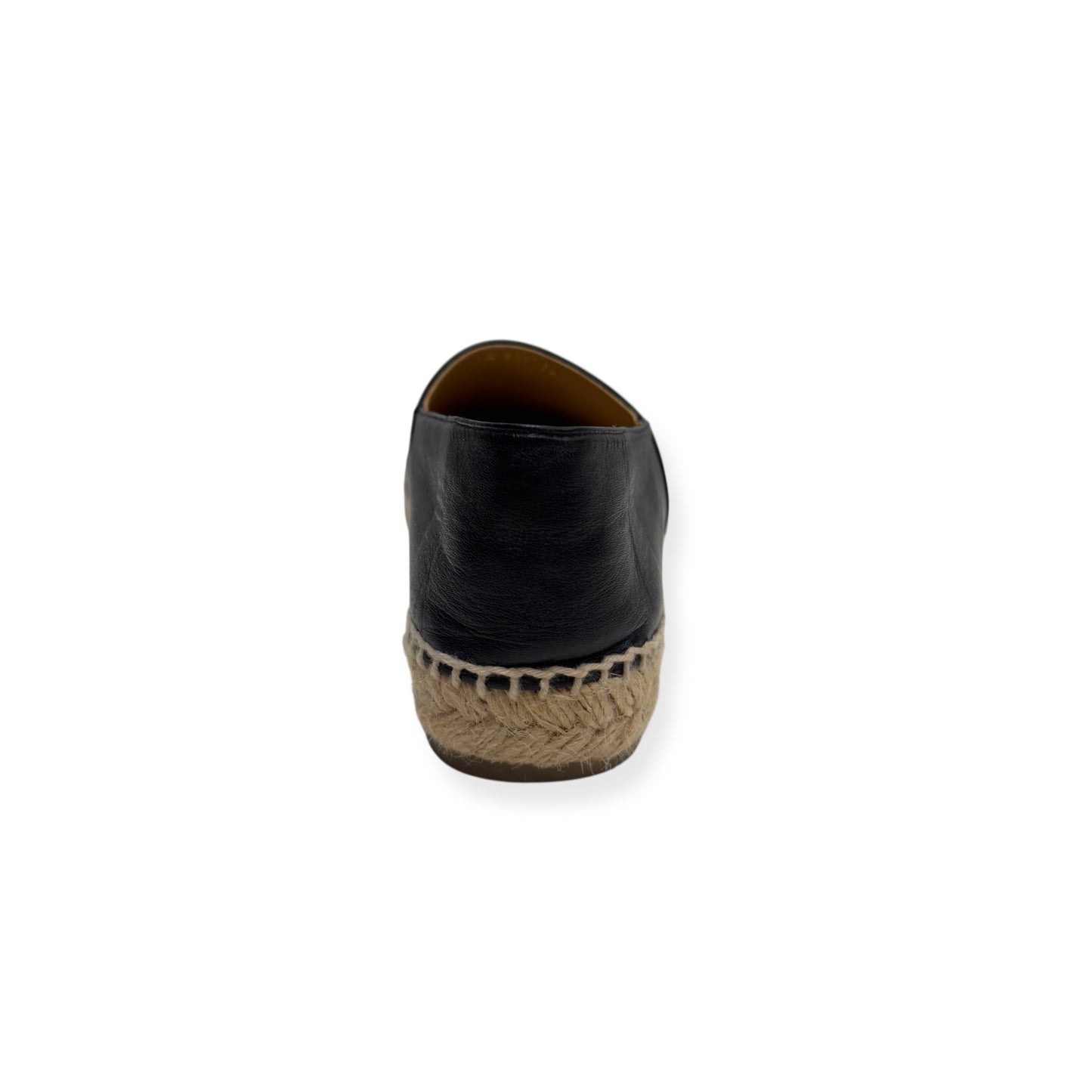 CHANEL LAMBSKIN CC ESPADRILLES BLACK 38 / UK5