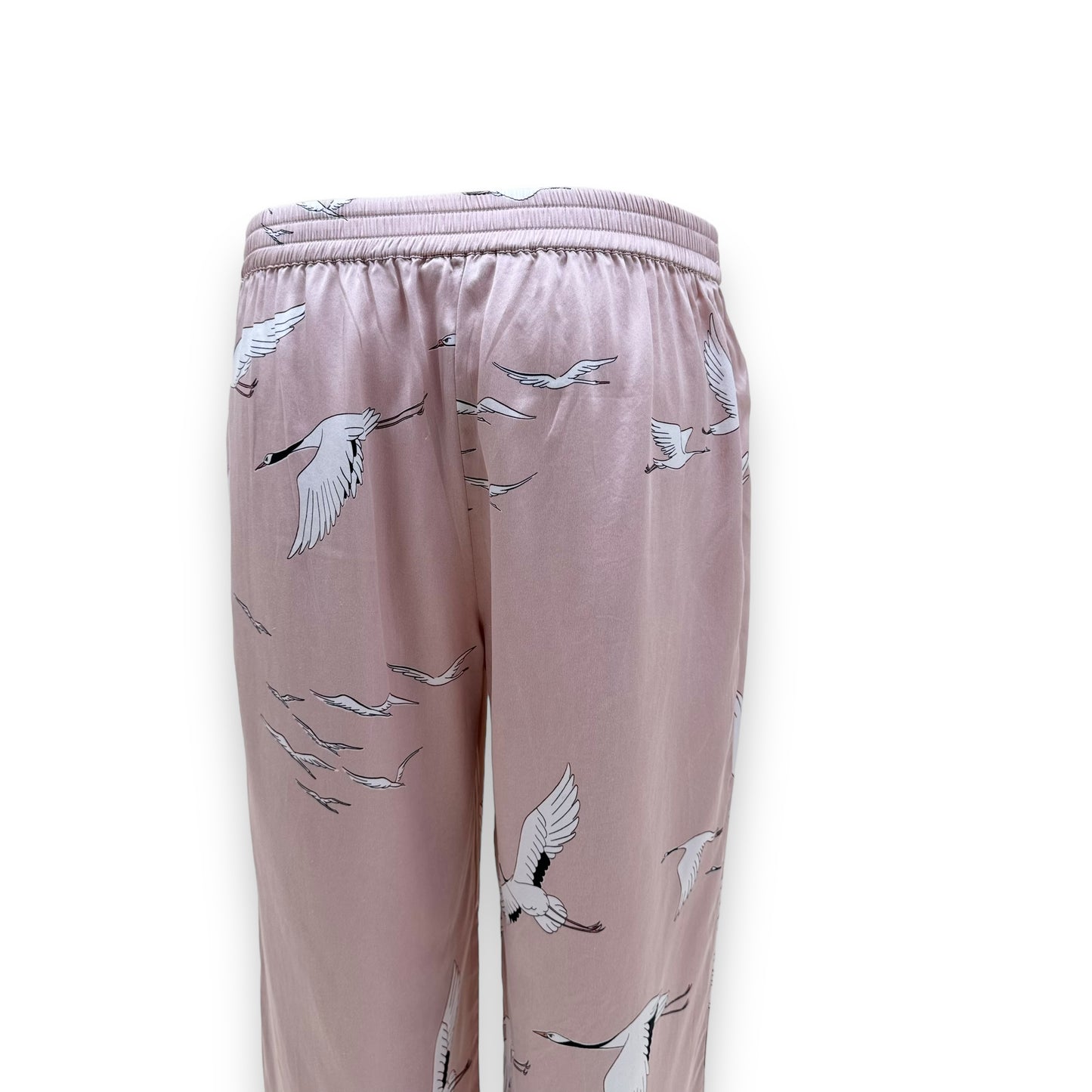 OLIVIA VON HALLE LILA PRINTED SILK-SATIN PYJAMA SET PINK S