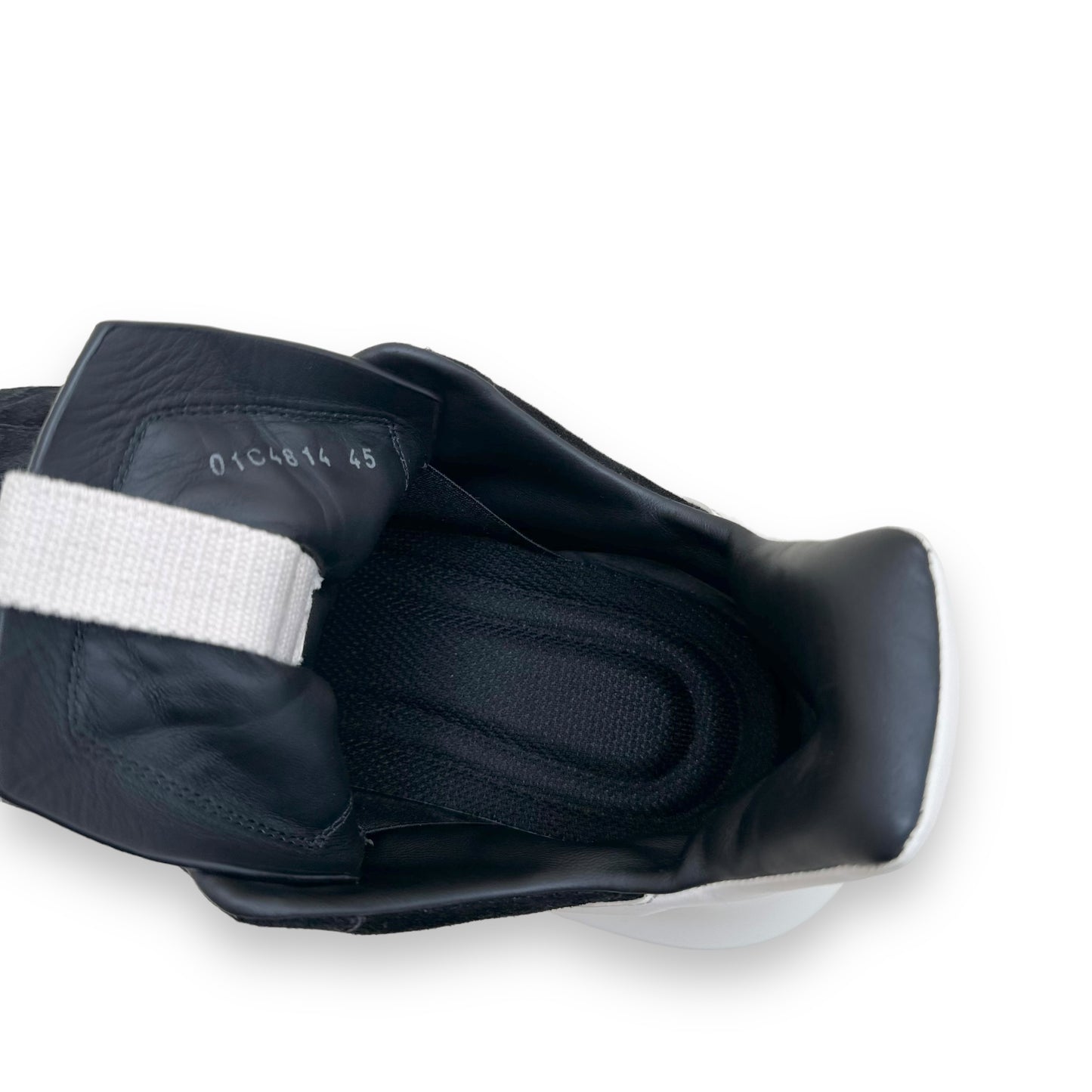 RICK OWENS GETH SUEDE RUNNER SNEAKER BLACK UK11