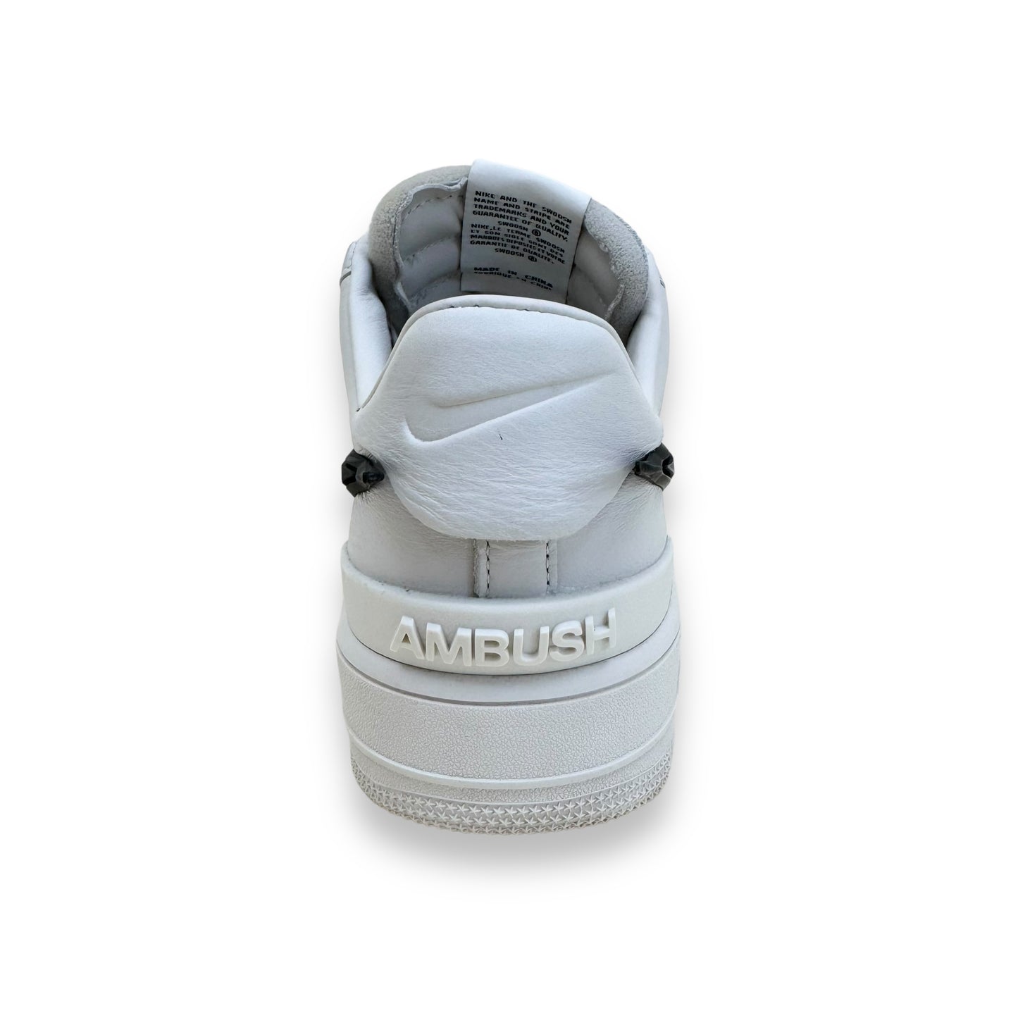 NIKE X AMBUSH AIR FORCE 1 LOW TOP SNEAKER WHITE UK10