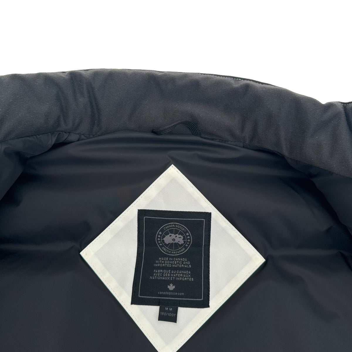 CANADA GOOSE CARSON VEST PUFFER JACKET WHITE / BLACK M