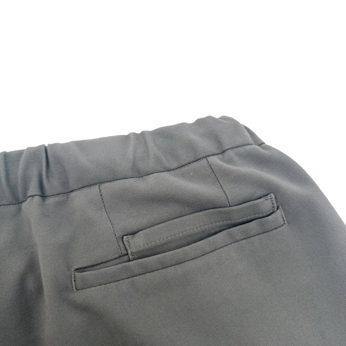 THOM SWEENEY COTTON-BLEND DRAWSTRING TROUSERS GREY L