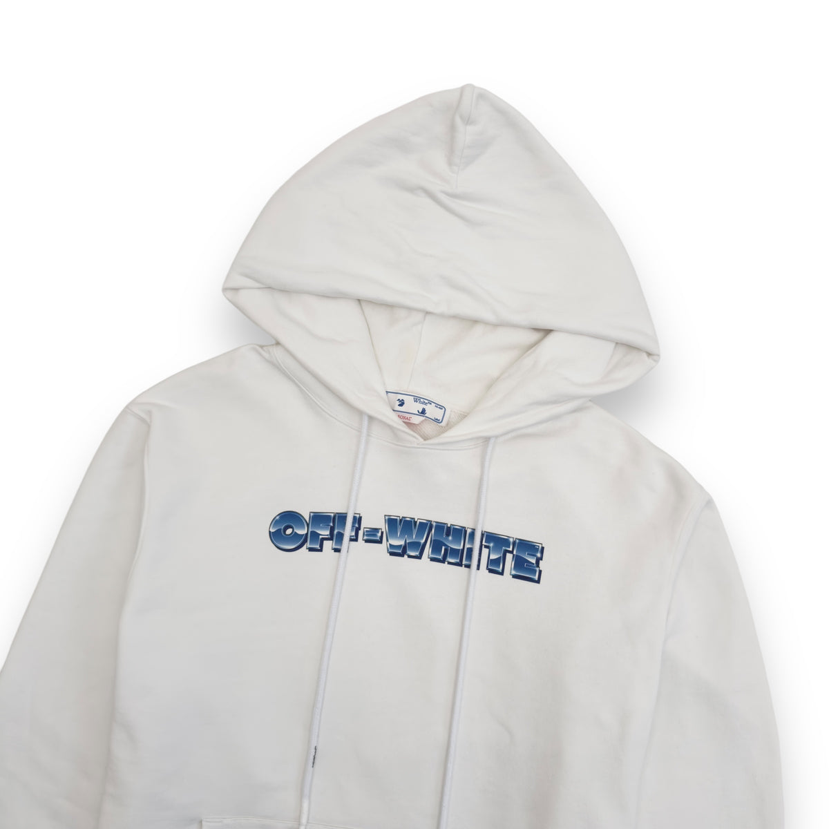 OFF-WHITE METAL ARROW HOODIE WHITE / BLUE M