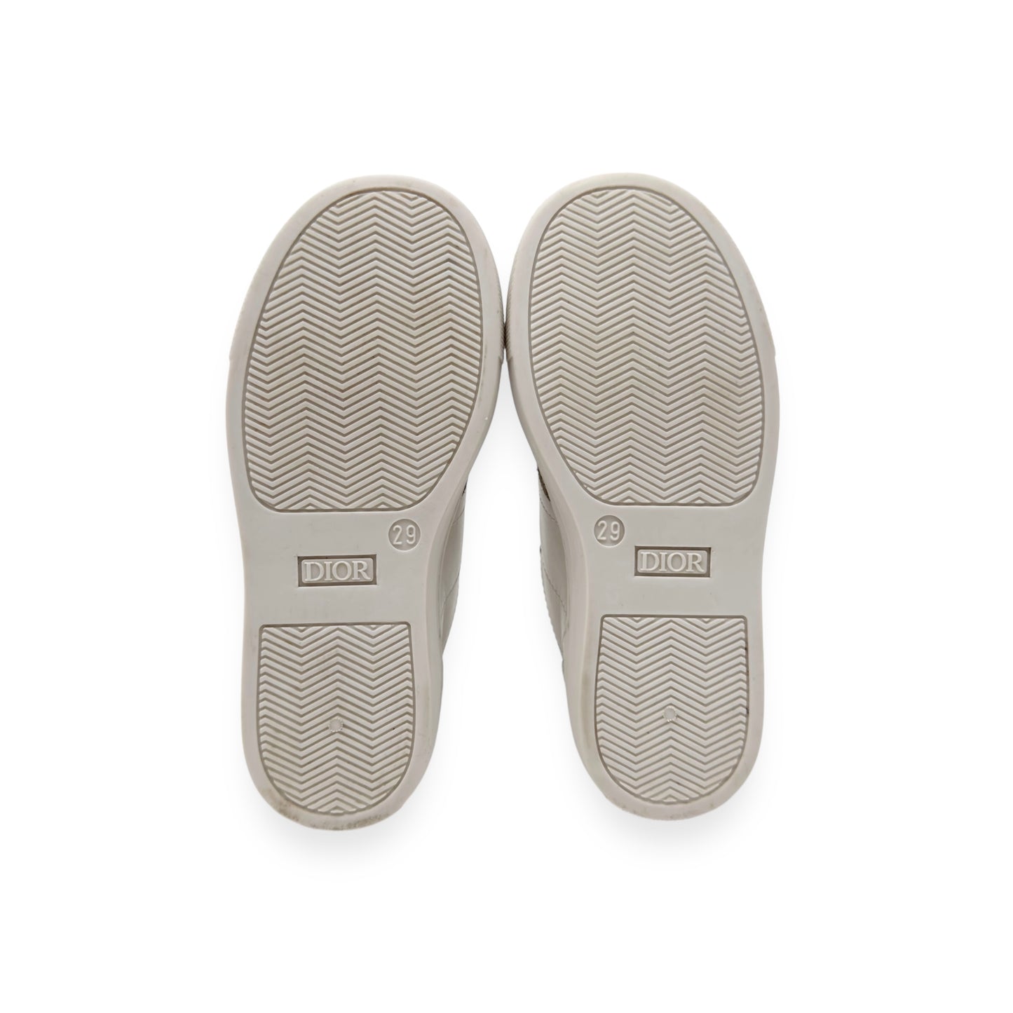 DIOR B101 LEATHER SNEAKER CREAM GREIGE UK11K