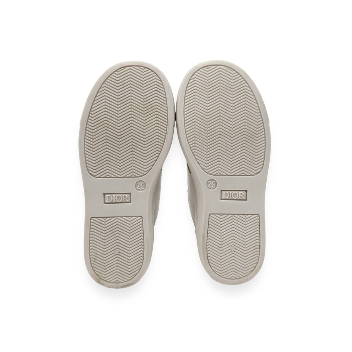 DIOR B101 LEATHER SNEAKER CREAM GREIGE UK11K