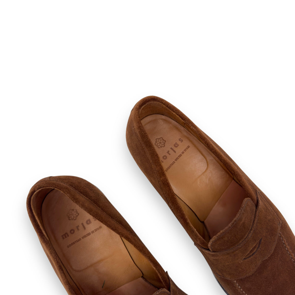 MORJAS SUEDE ‘THE PENNY LOAFER’ BROWN UK10