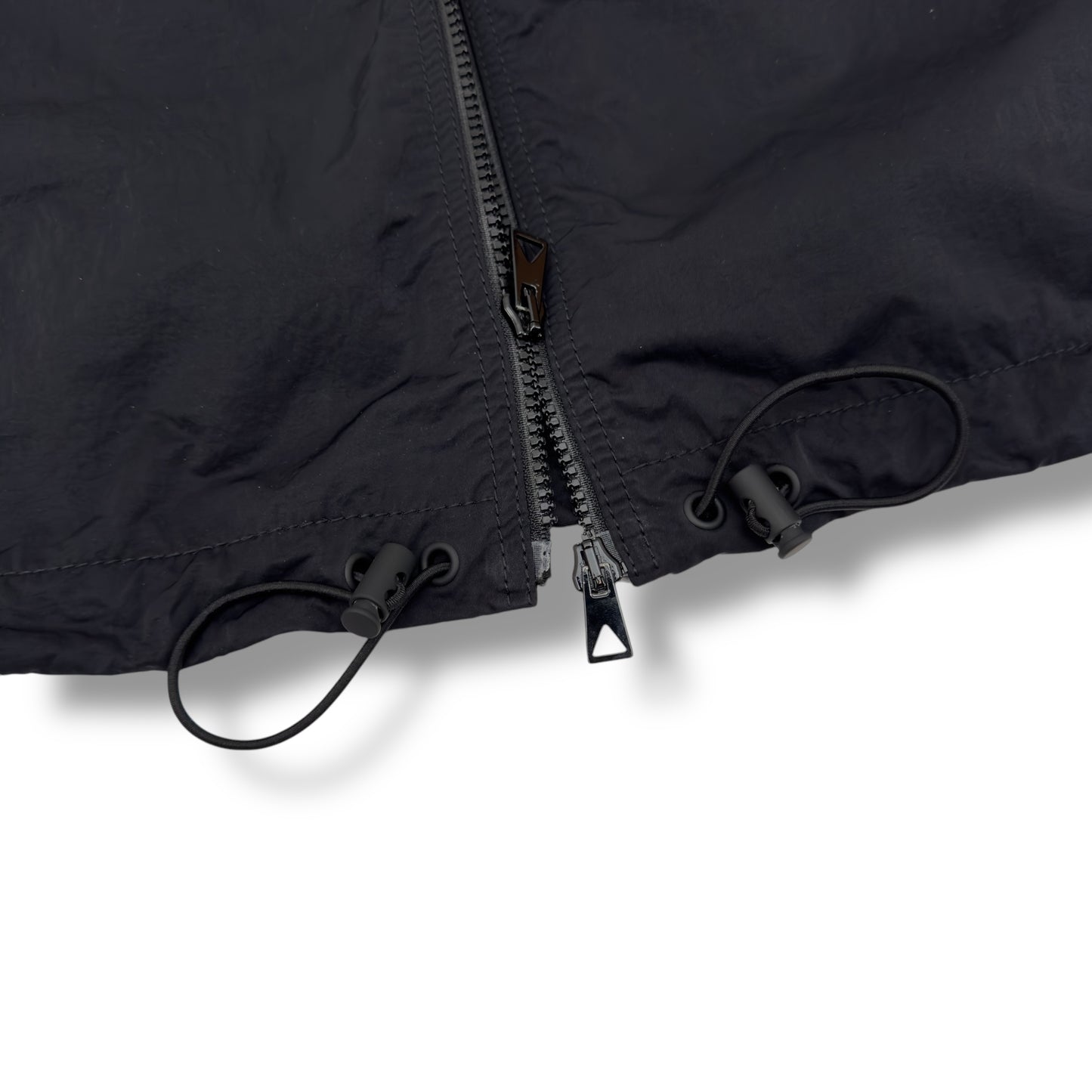 BOTTEGA VENETA NYLON ZIP-UP JACKET BLACK XL