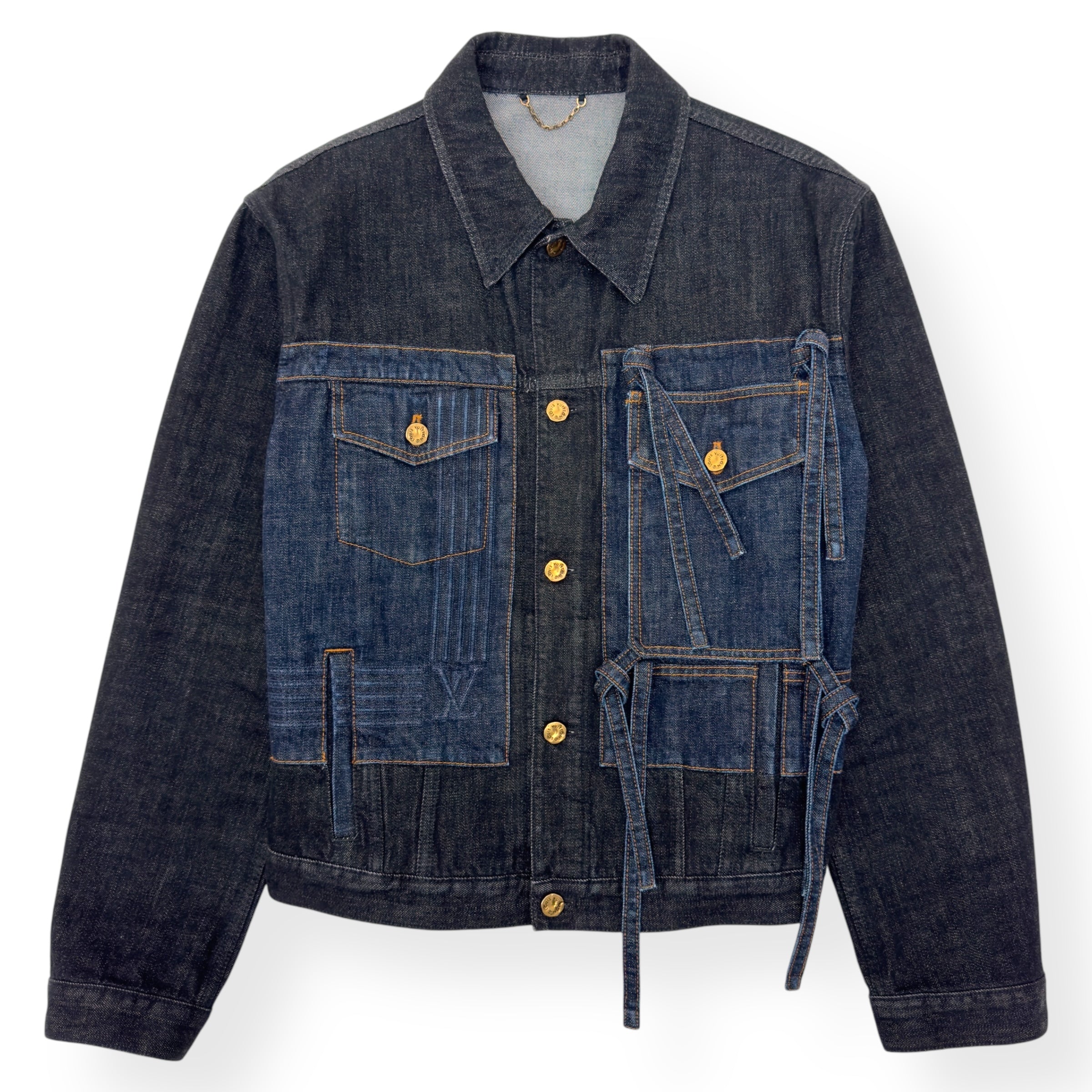 LOUIS VUITTON KARAKORAM BOW TIE DENIM JACKET FR50 / M
