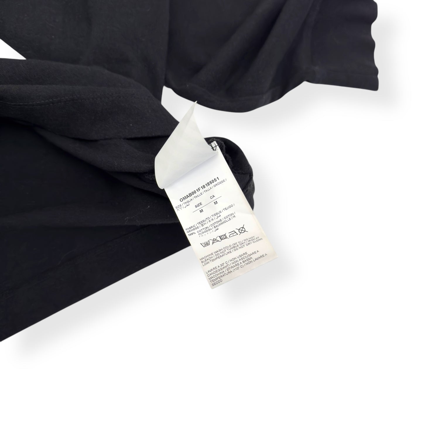 OFF-WHITE KIDMOGRAPH LONG SLEEVE T-SHIRT BLACK / BLUE M