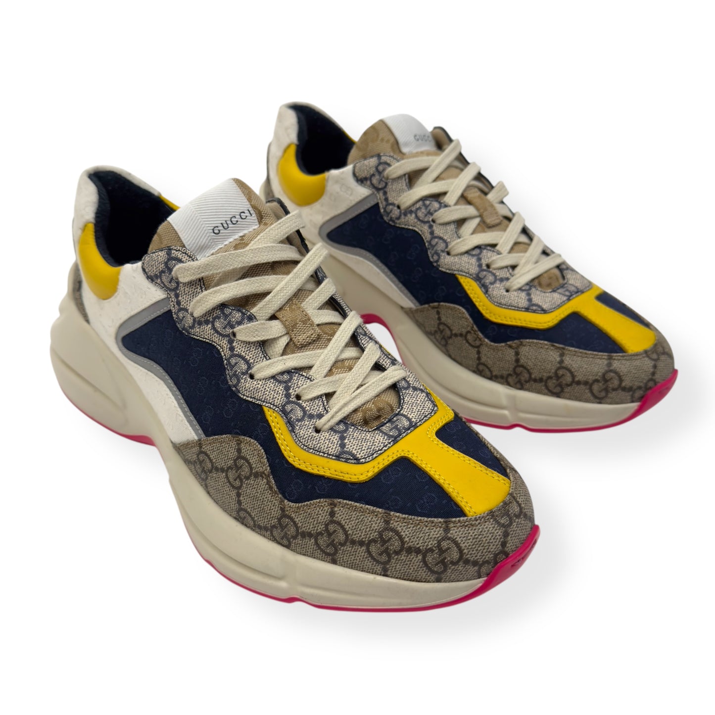 GUCCI GG RHYTON SNEAKER BEIGE / EBONY UK9