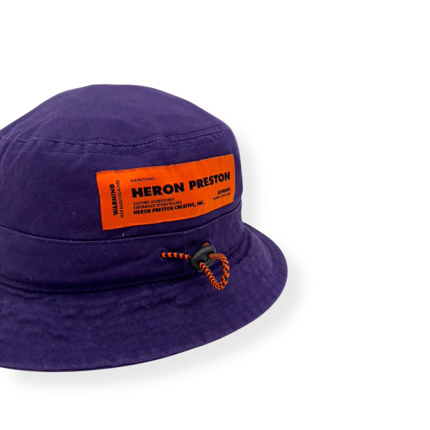 HERON PRESTON LOGO BUCKET HAT PURPLE / ORANGE O/S