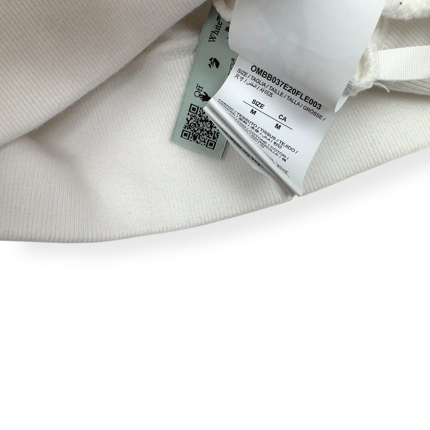 OFF-WHITE CARAVAGGIO PAINTING HOODIE WHITE M