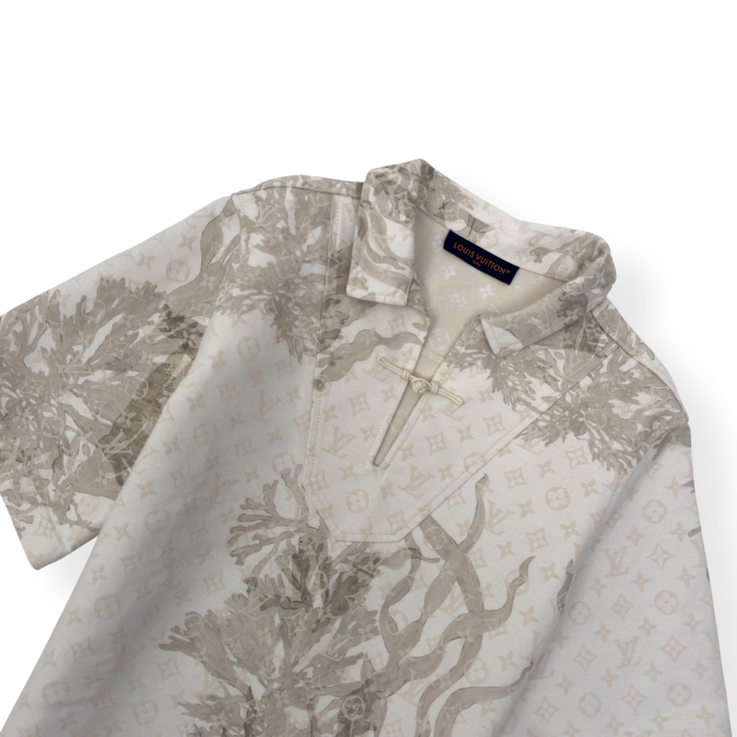 LOUIS VUITTON MONOGRAM DENIM SHIRT BEIGE S