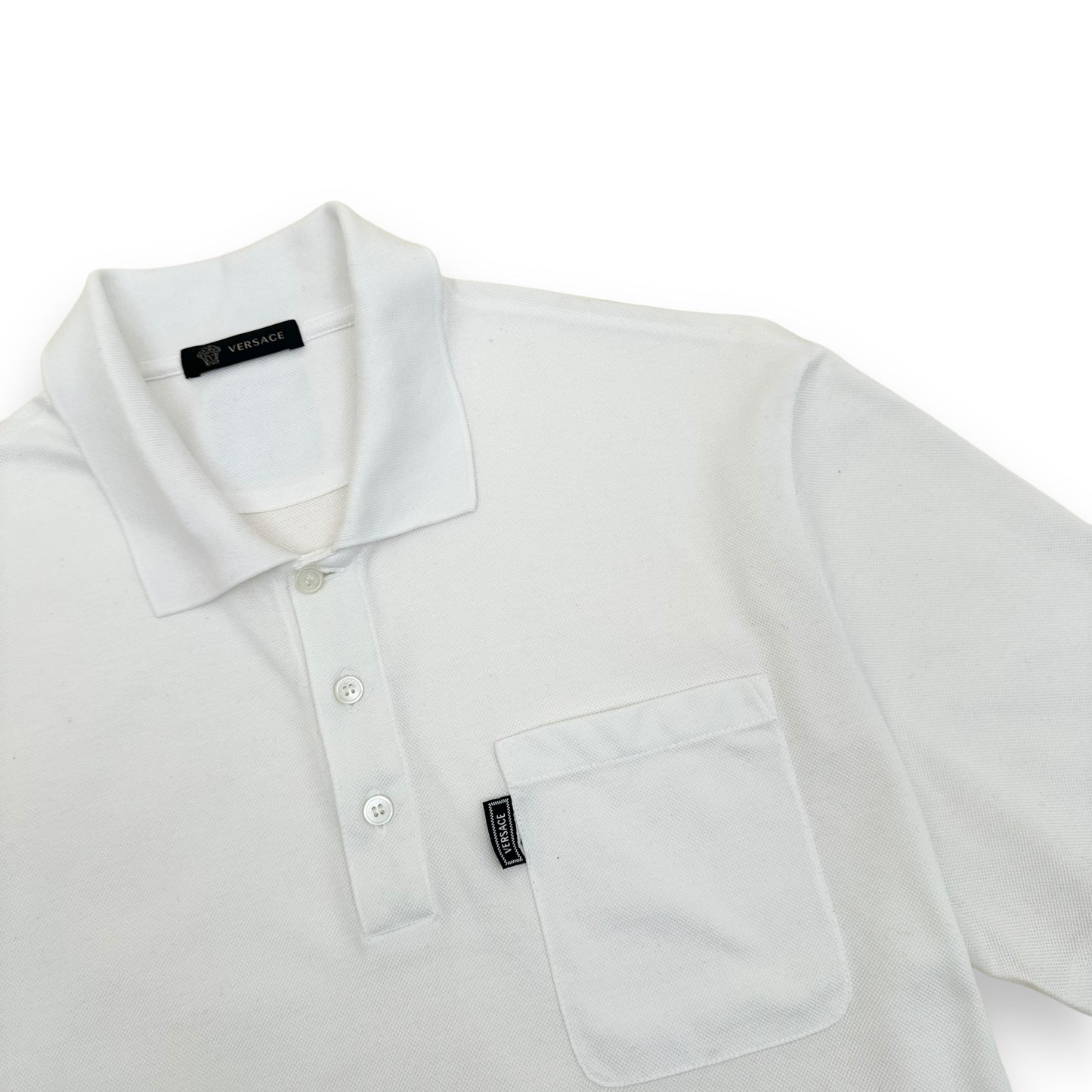 VERSACE POLO SHIRT WHITE XL