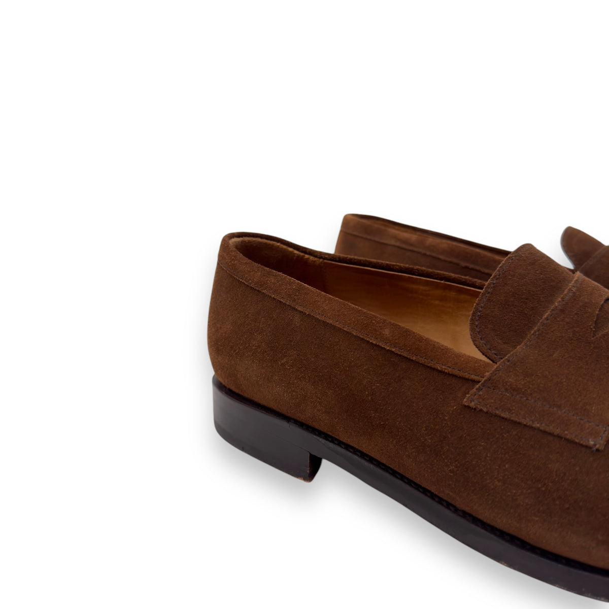 MORJAS SUEDE ‘THE PENNY LOAFER’ BROWN UK10