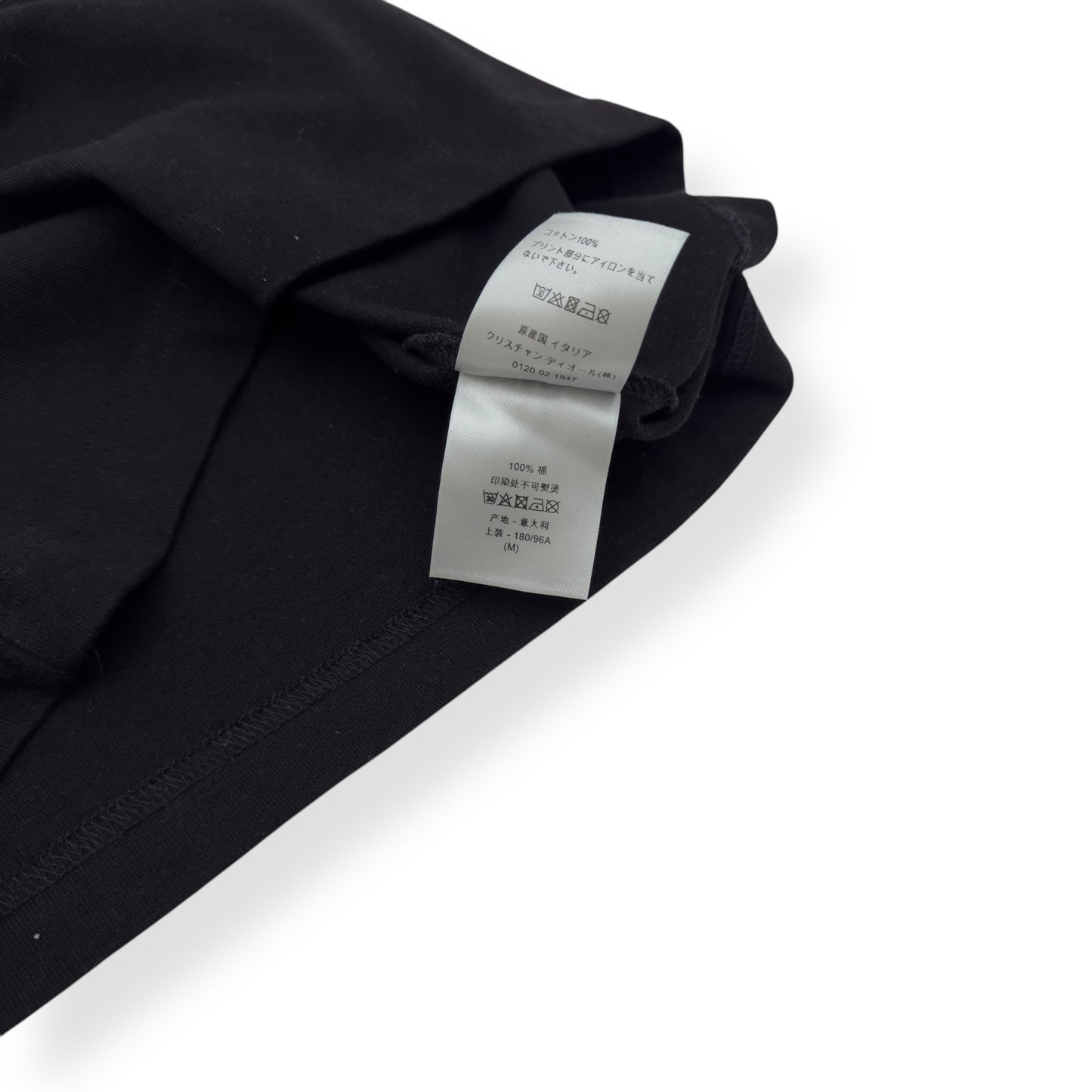 DIOR X DANIEL ARSHAM ERODED LOGO T-SHIRT BLACK M x2