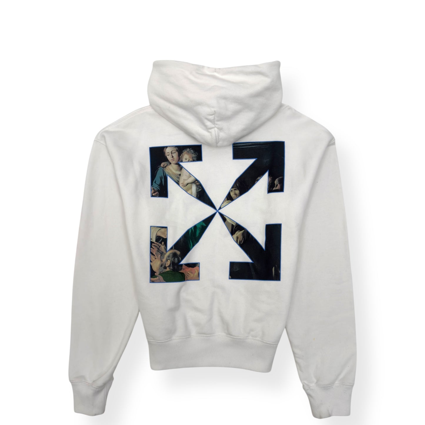 OFF-WHITE CARAVAGGIO PAINTING HOODIE WHITE M