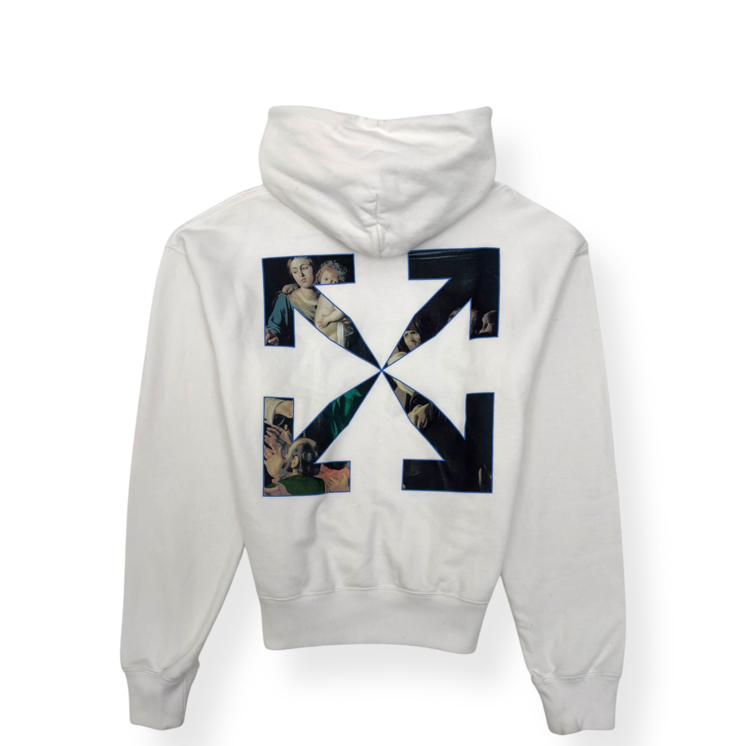 OFF-WHITE CARAVAGGIO PAINTING HOODIE WHITE M