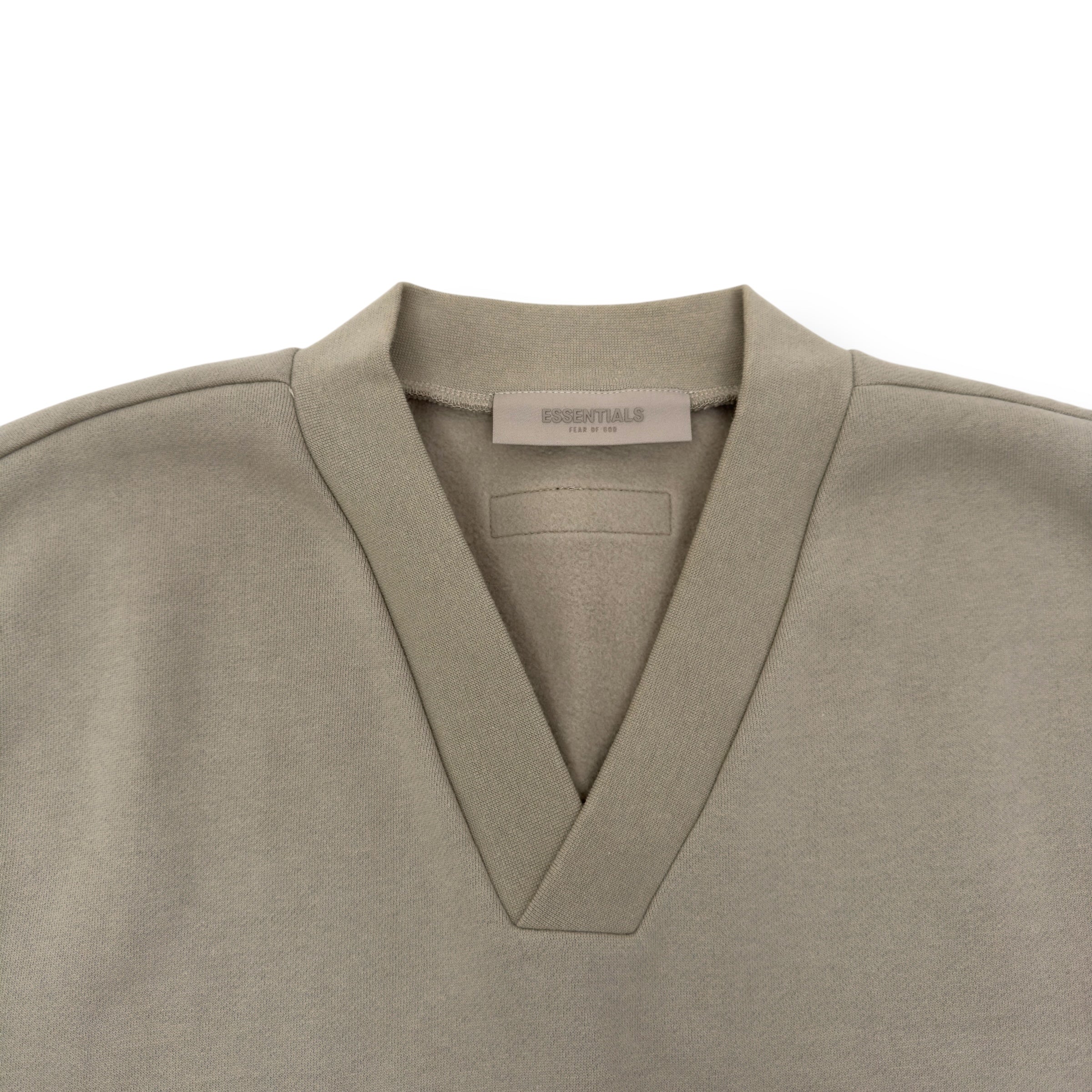 ESSENTIALS FEAR OF GOD PULLOVER V-NECK SWEATER BEIGE M