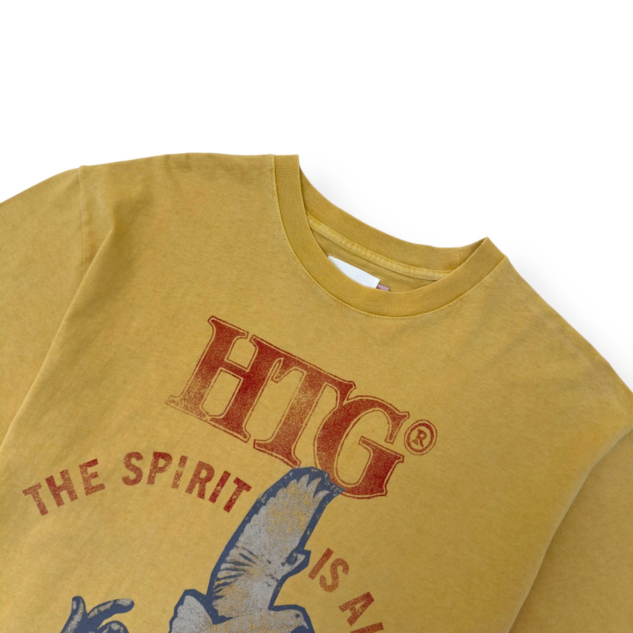 HONOR THE GIFT ALIVE GRAPHIC COTTON T-SHIRT YELLOW M