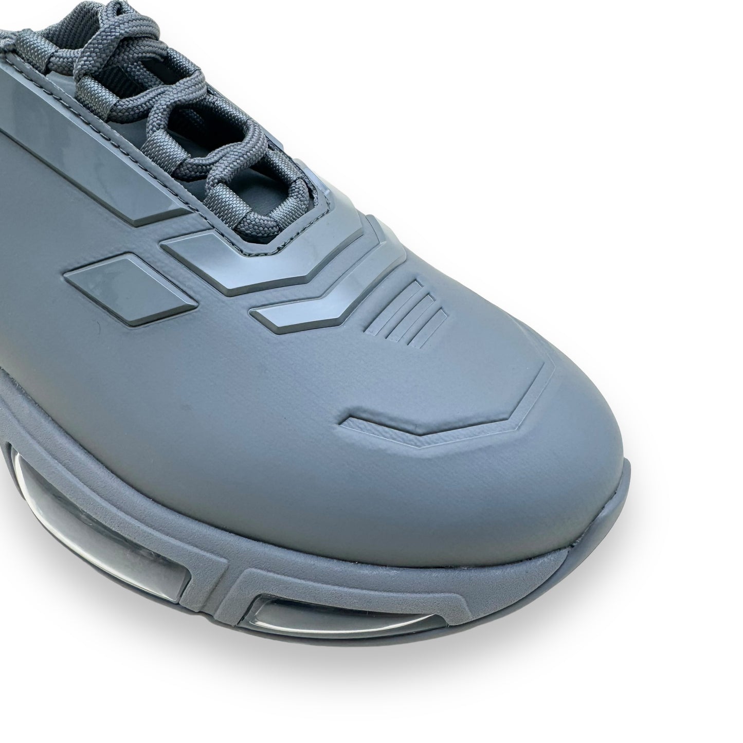 PRADA COLLISION 19LR TECHNICAL FABRIC LOW TOP SNEAKER GREY UK9