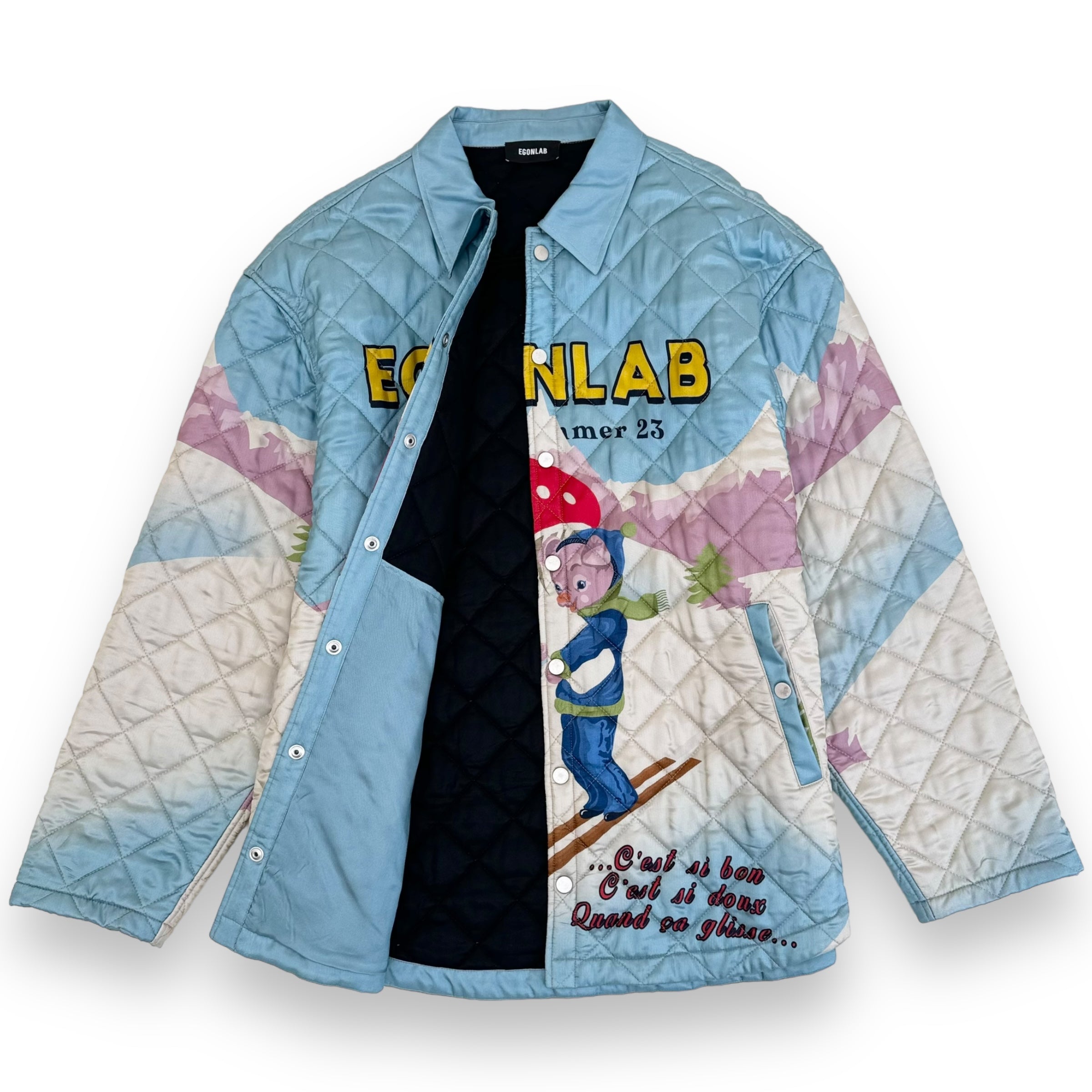 EGONLAB WONDERLAND QUILTED JACKET SHIRT BLUE XL