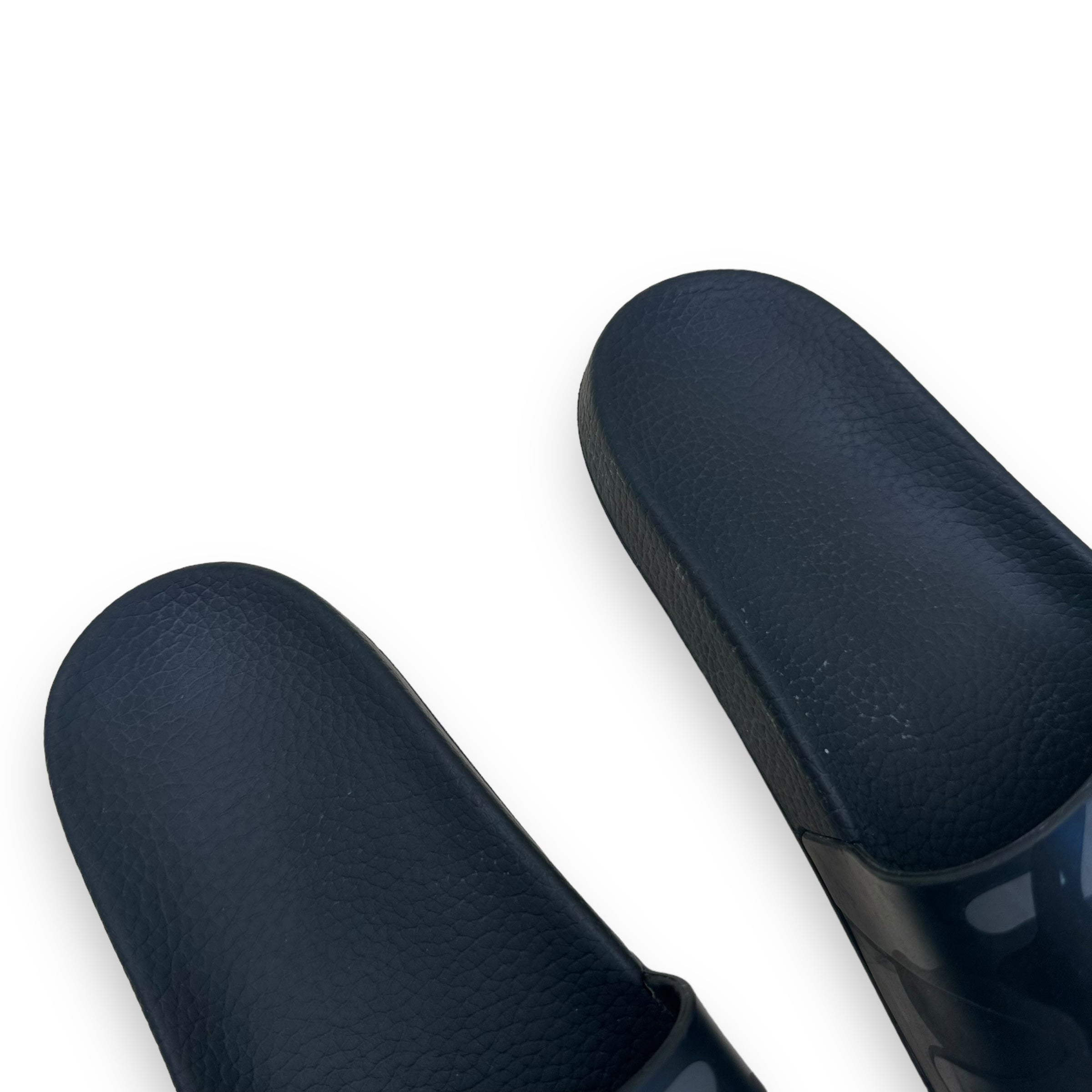 VALENTINO GARAVANI RUBBER SLIDES BLACK UK8