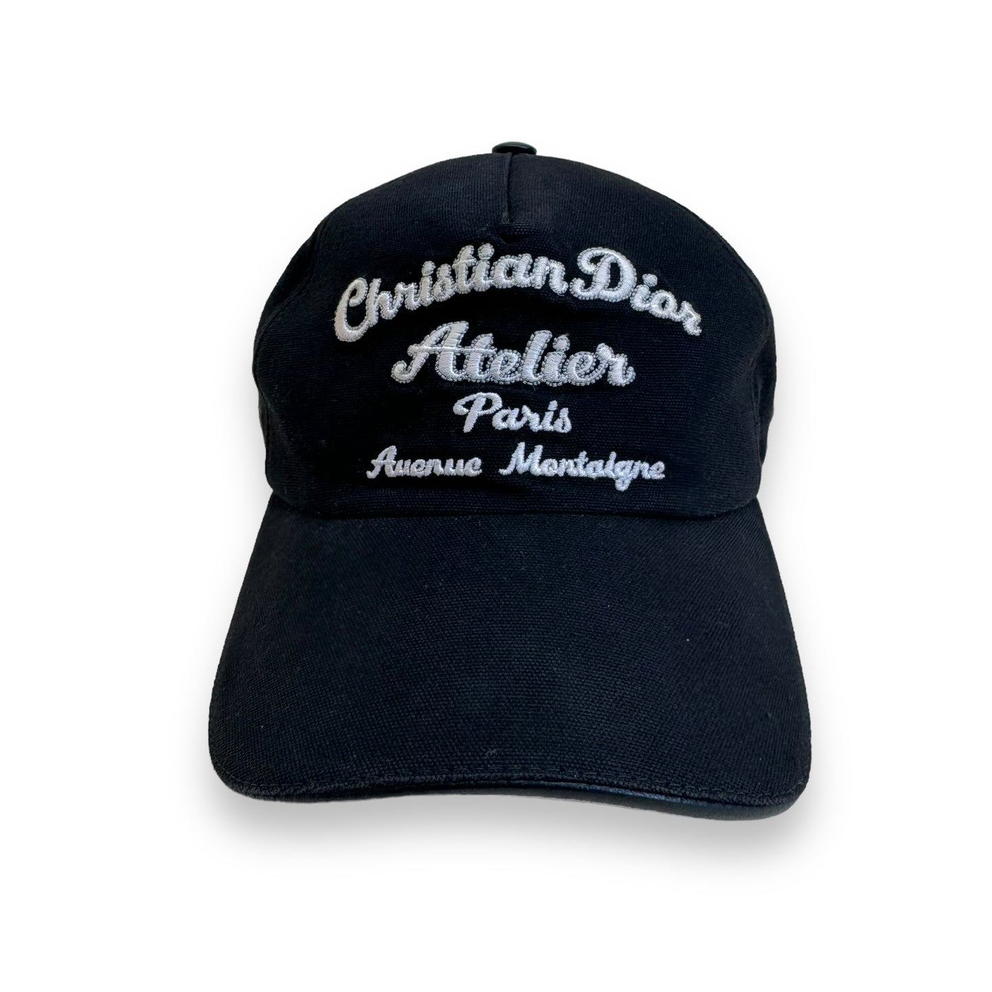 CHRISTIAN DIOR EMBROIDERED BASEBALL CAP BLACK L