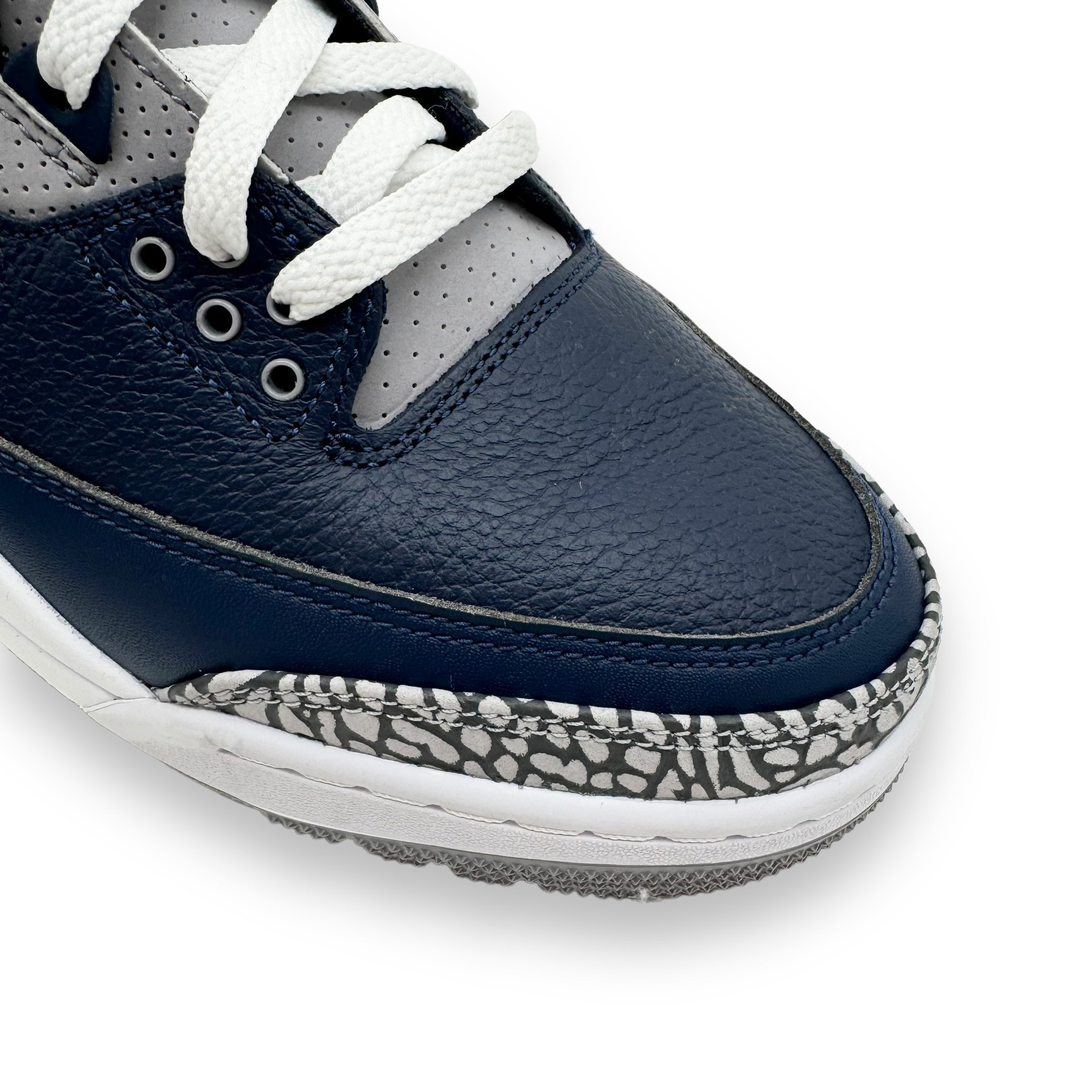 AIR JORDAN 3 RETRO GEORGETOWN SNEAKER NAVY / GREY UK8.5