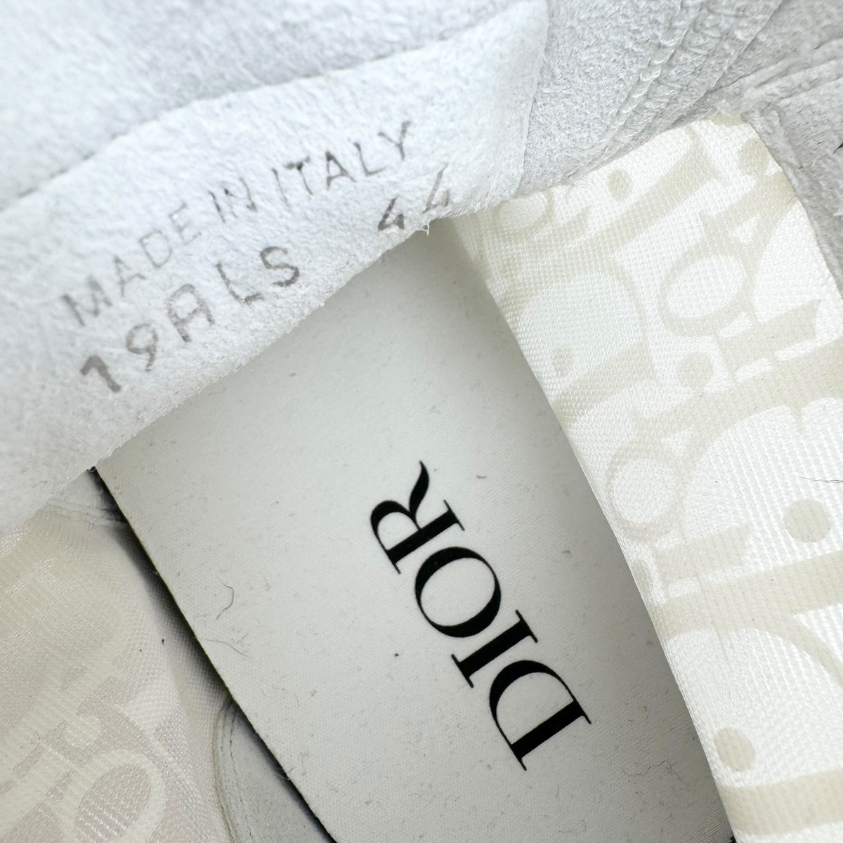 DIOR B23 OBLIQUE HIGH TOP SNEAKER WHITE UK10