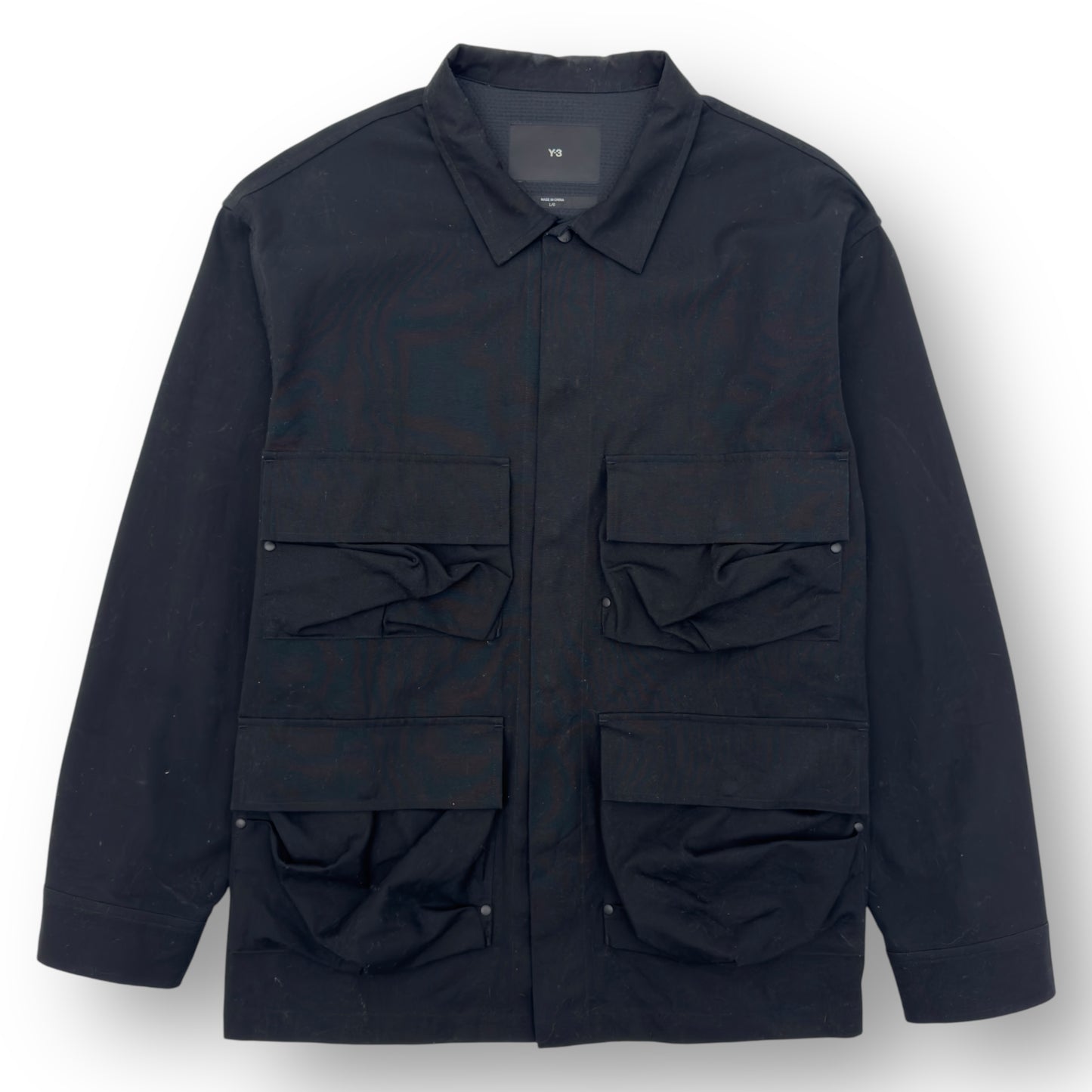 ADIDAS Y-3 OVERSIZED POCKET OVERSHIRT BLACK XL
