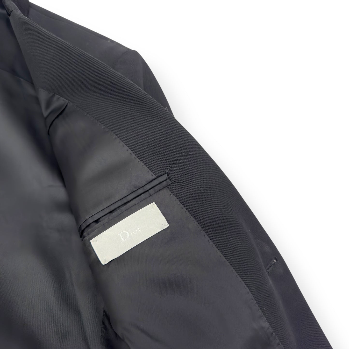 DIOR HOMME SS18 LOGO EMBROIDERED BLAZER BLACK 48 / M